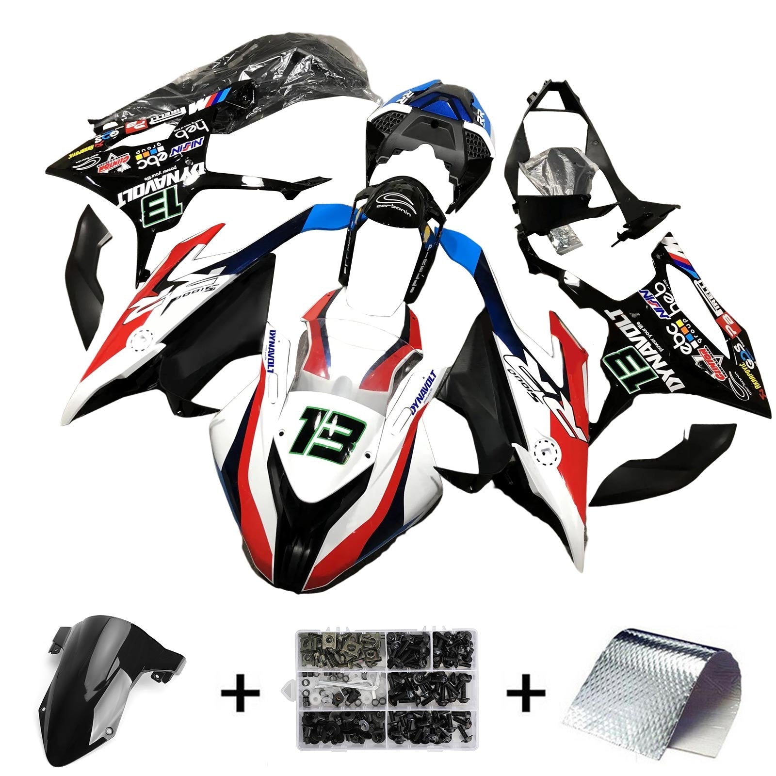 Amotopart BMW M1000RR S1000RR 2019-2022 Kit Carenado Carrocería Plástico ABS