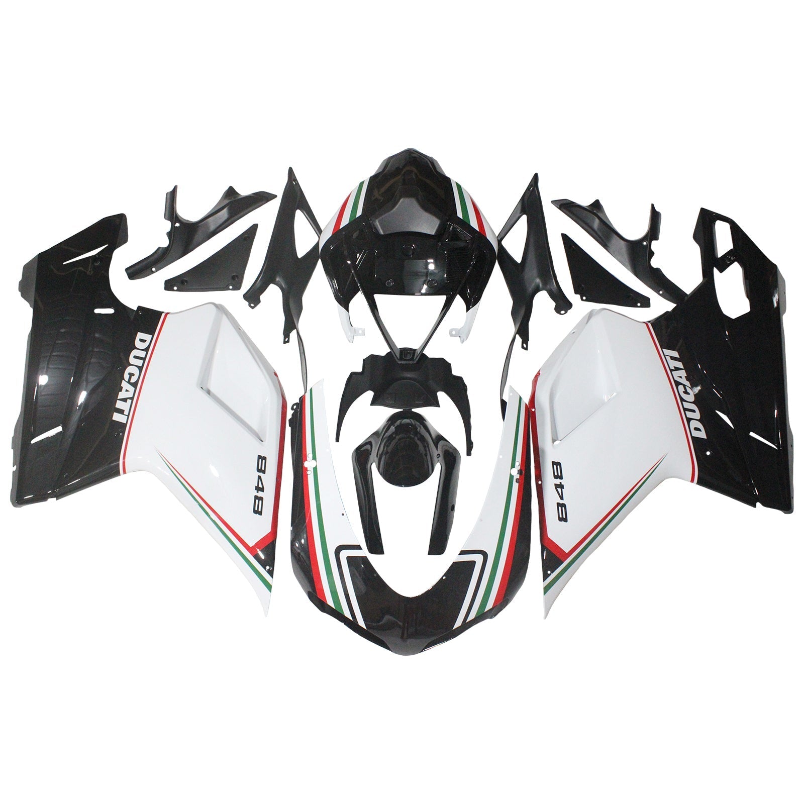 Ducati 1098 1198 848 2007-2011 Fairing Kit Bodywork ABS