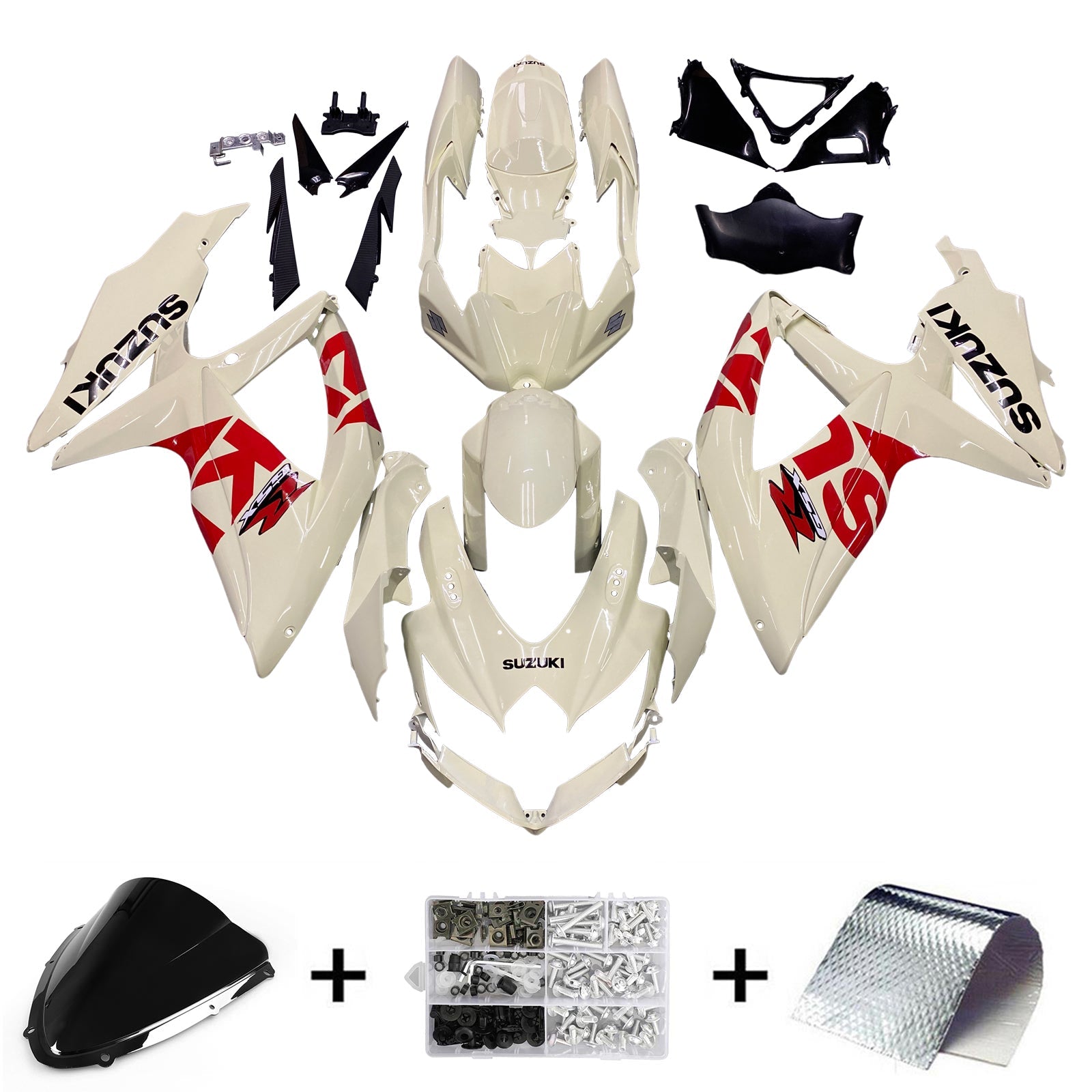 Suzuki GSXR 600/750 2008-2010 K8 Fairing Kit Bodywork Plastic ABS