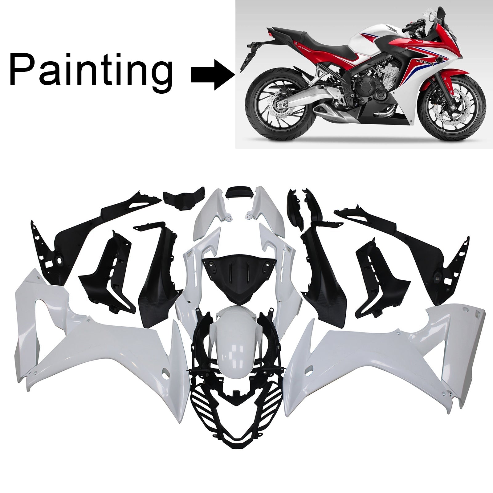 Honda CBR650F 2014-2016 Kit Carenado Carrocería Plástico ABS