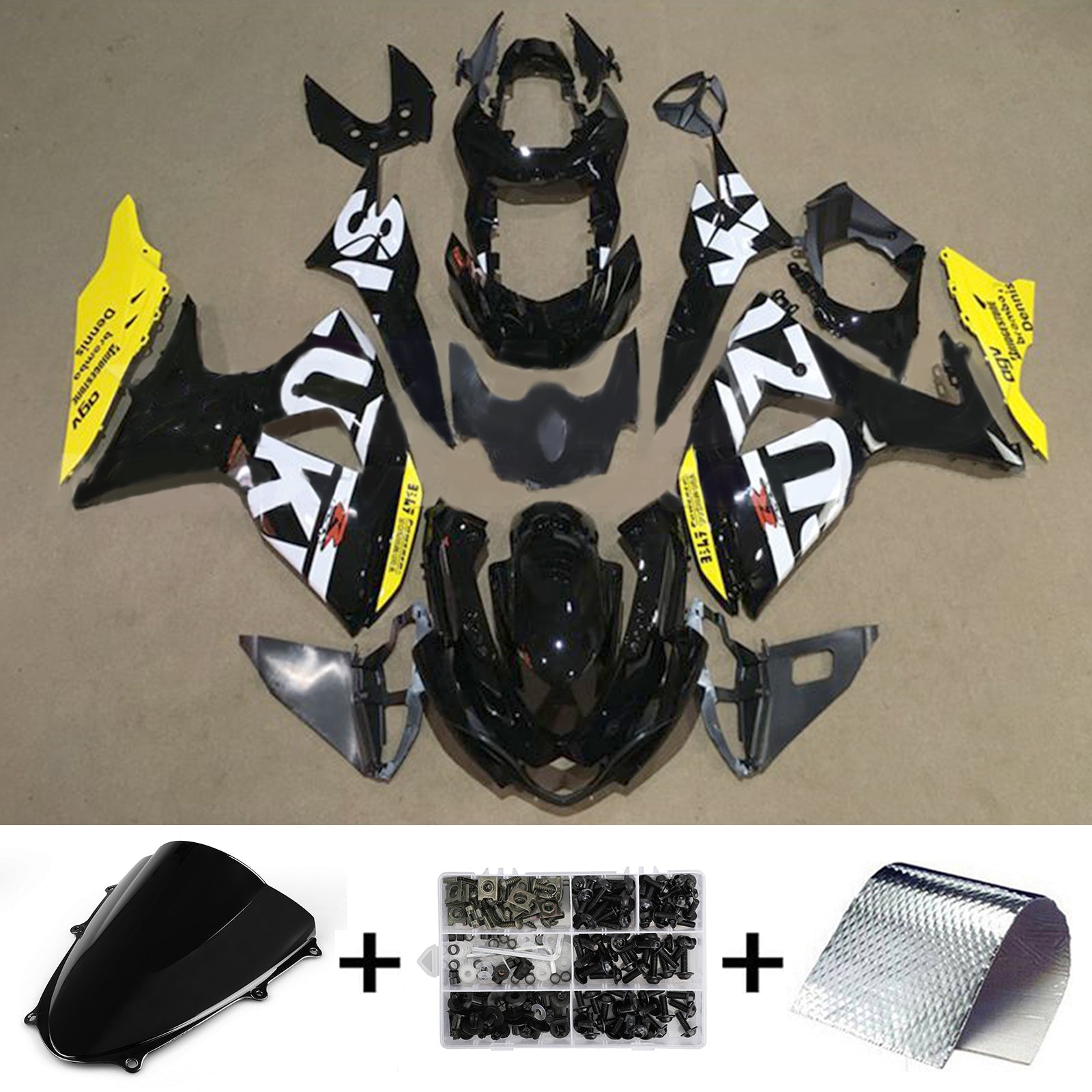 Amotopart Suzuki GSXR1000 2009-2016 K9 Fairing Kit Bodywork Plastic ABS