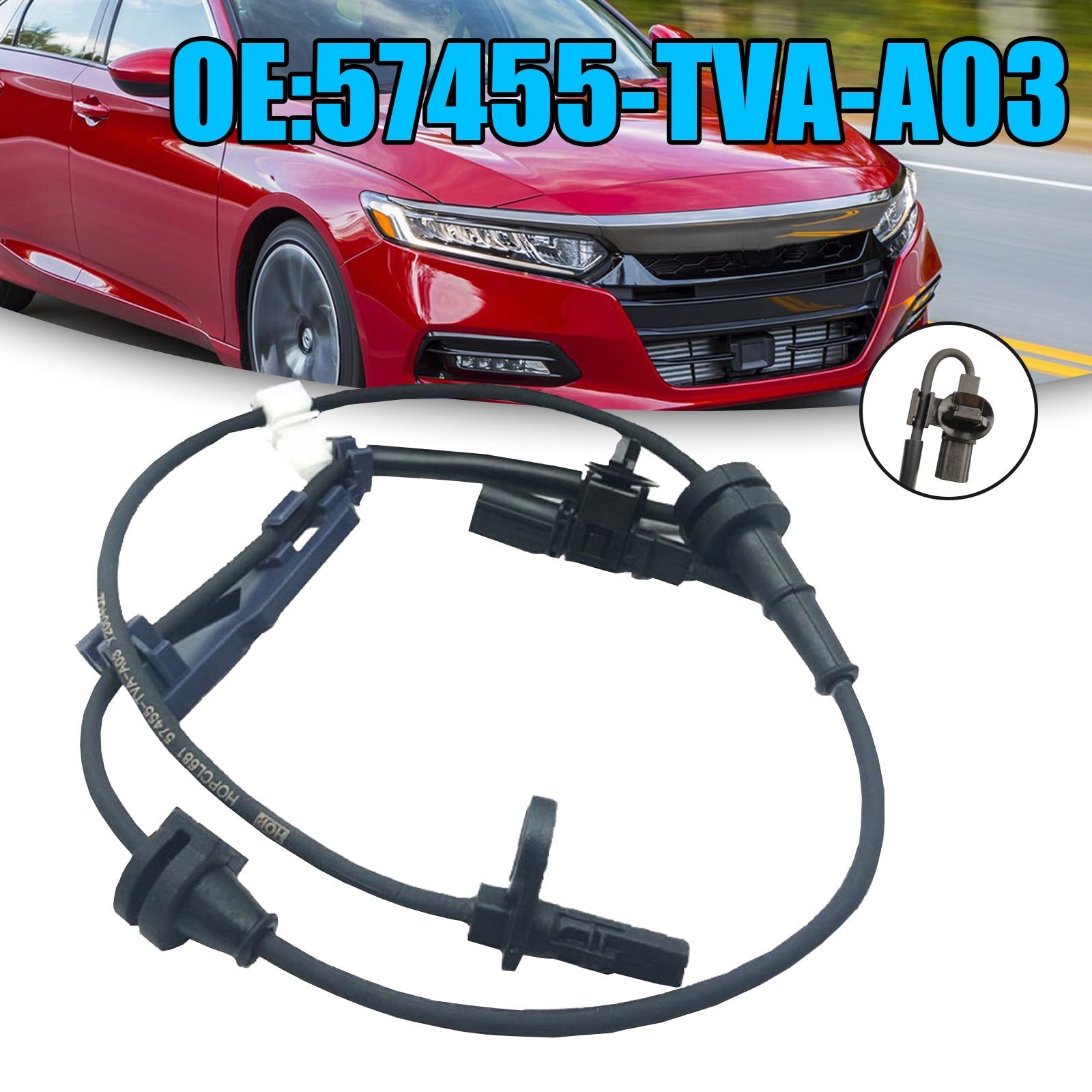 Honda Accord 2018-2021 57455-TVA-A03 ABS Wheel Speed Sensor Front Left