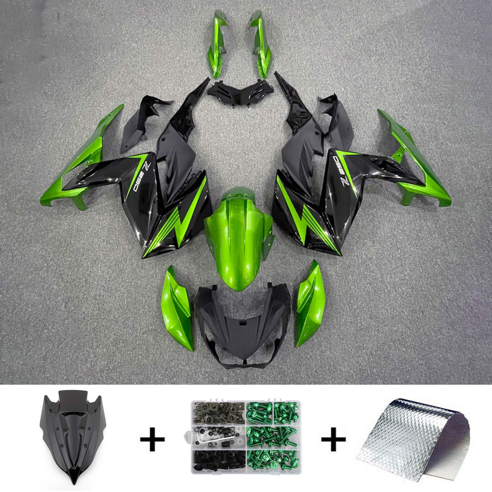 Kawasaki Z250 Z300 2015-2016 Kit Carenado Carrocería Plástico ABS