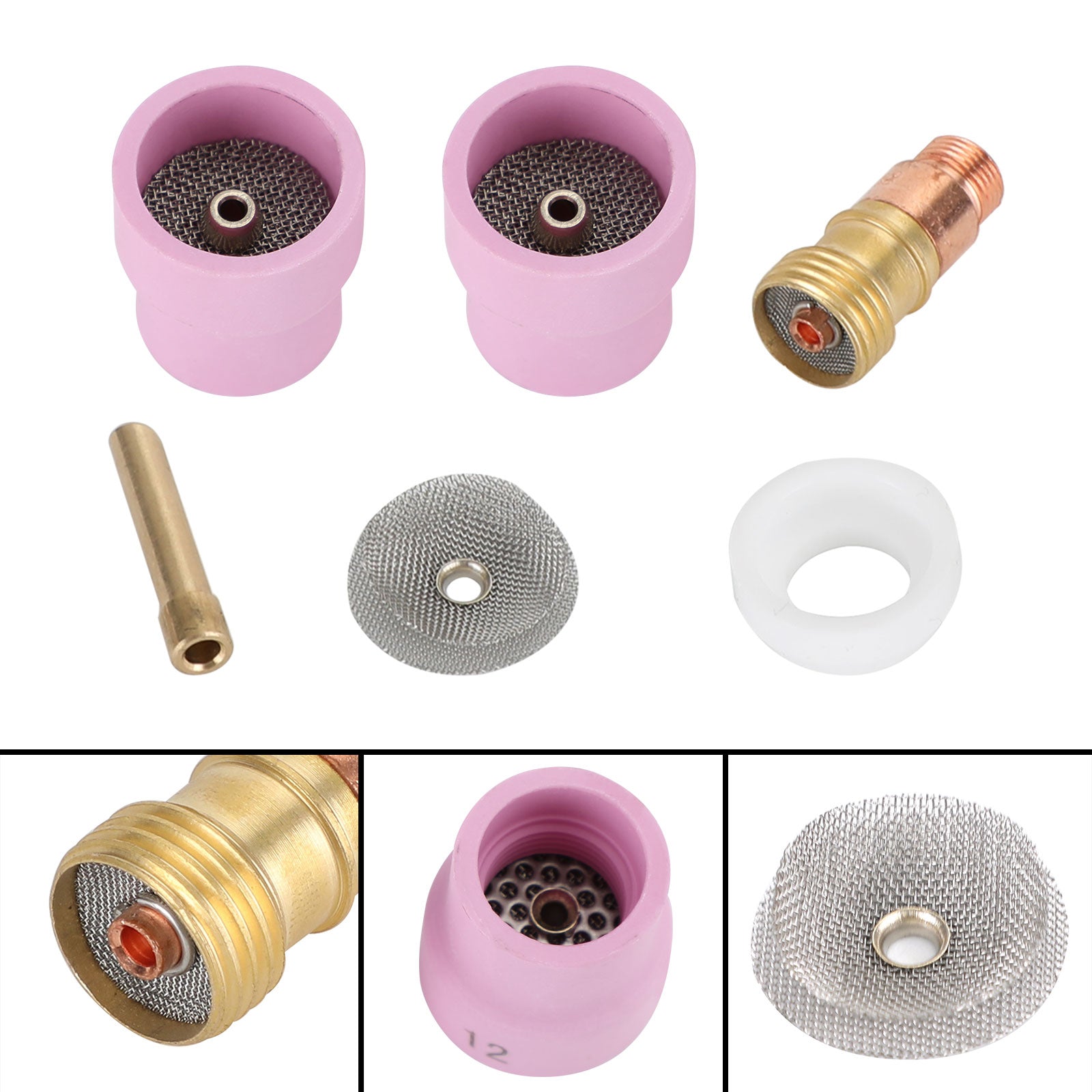 Fupa 12 Ceramic Cup Complete Kit For Wp-17 18 & 26 Series Tig Torches