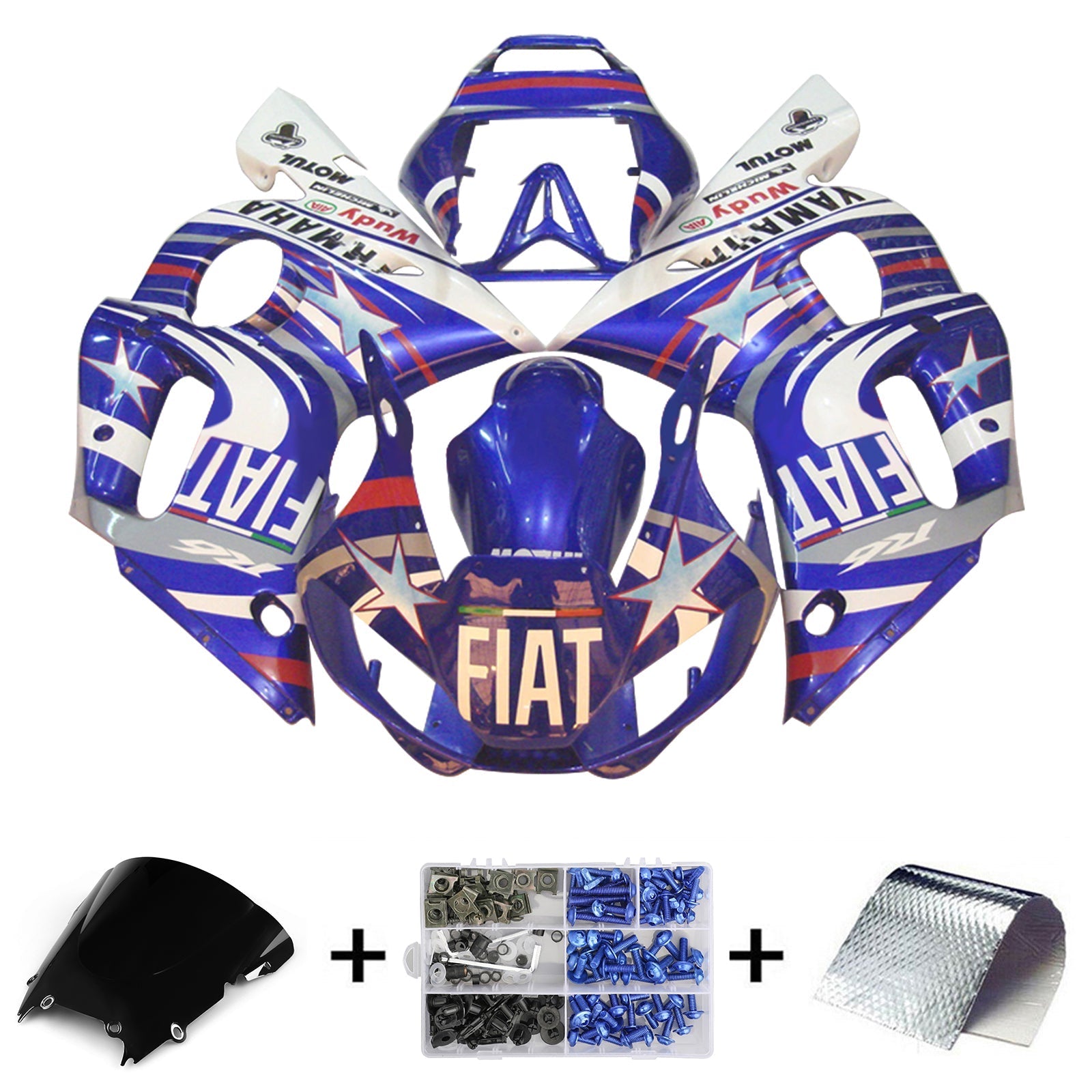 Yamaha YZF 600 R6 1998-2002 Fairing Kit Bodywork Plastic ABS