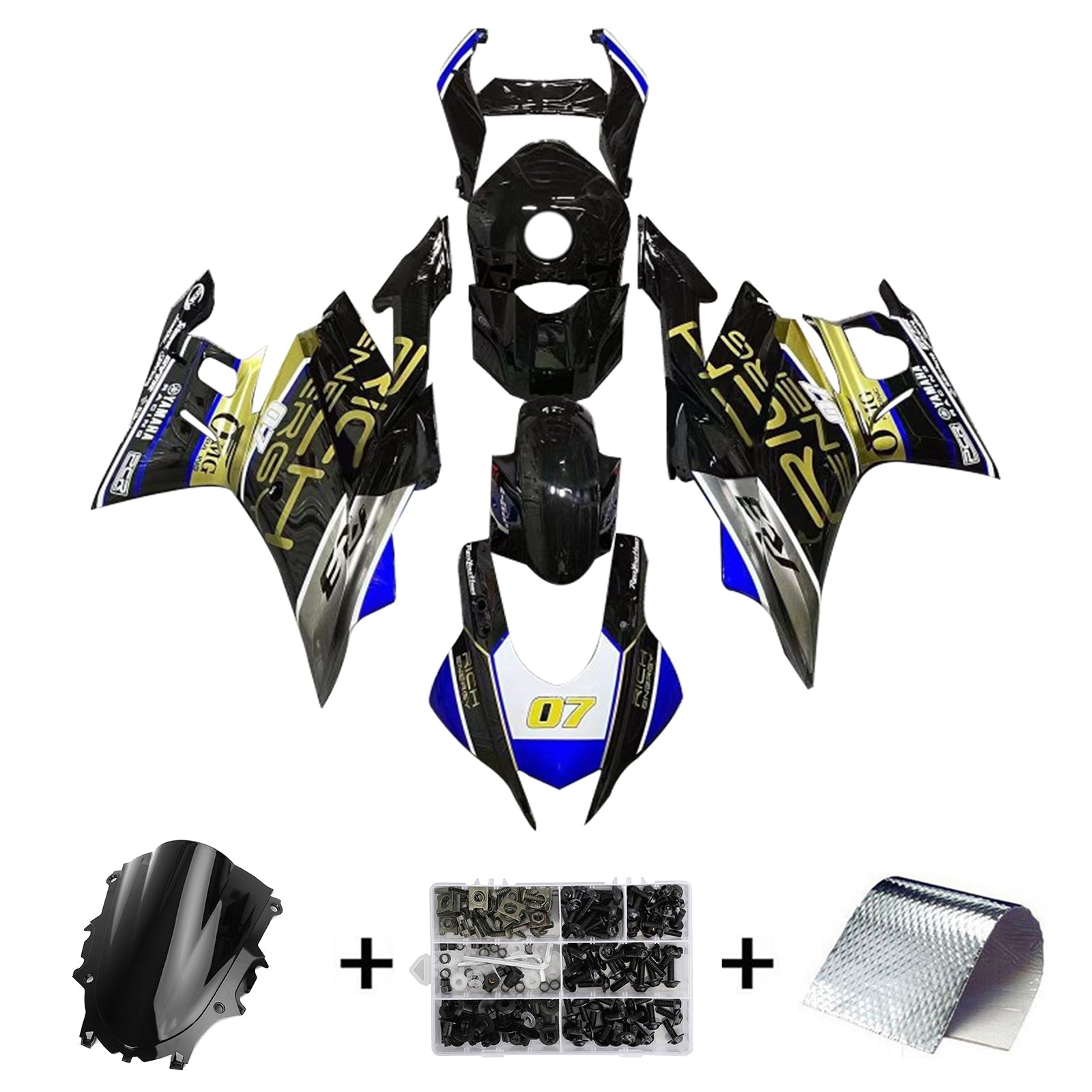 Yamaha YZF-R3 R25 2019-2021 Kit Carenado Carrocería Plástico ABS