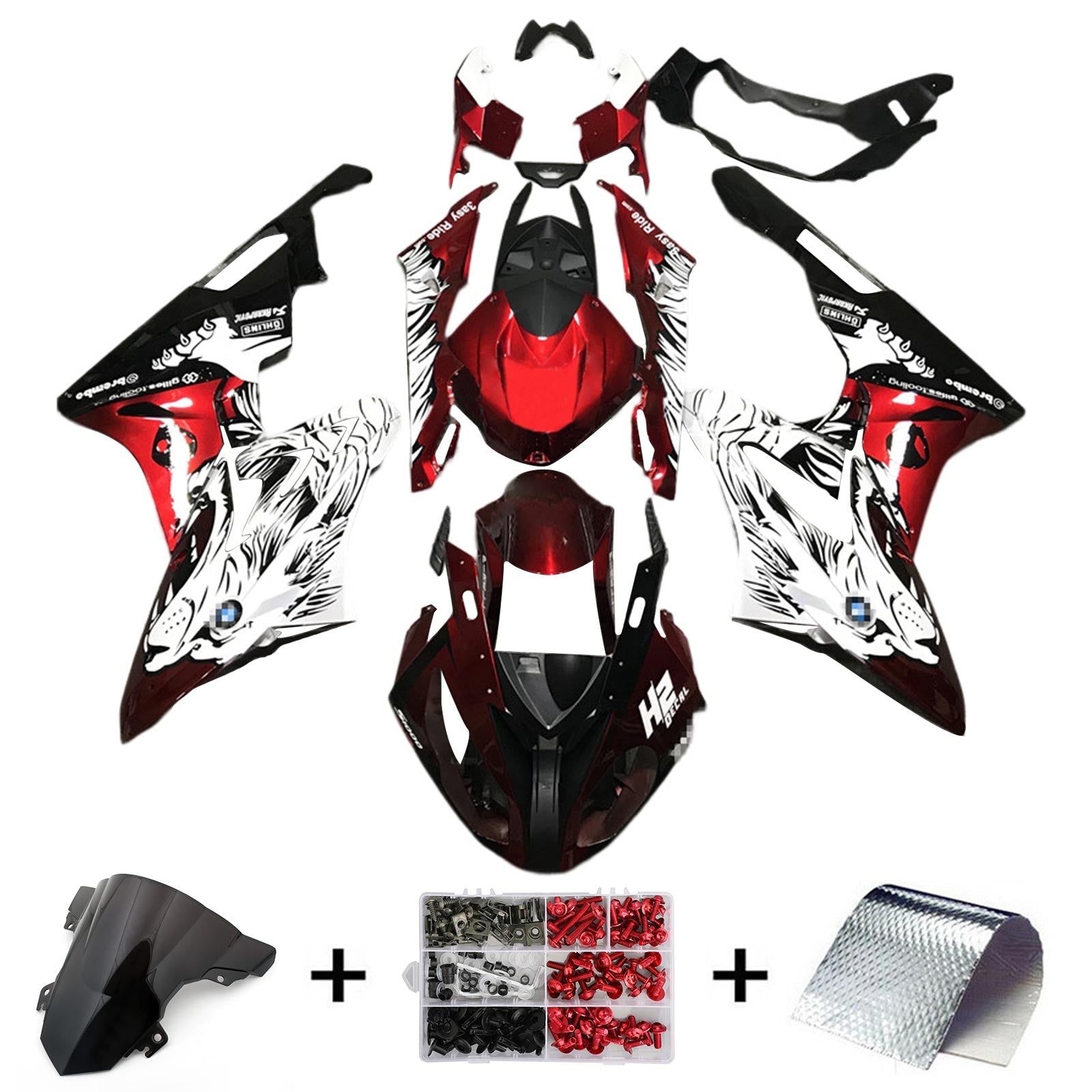 Amotopart BMW S1000RR 2017-2018 Fairing Kit Bodywork Plastic ABS