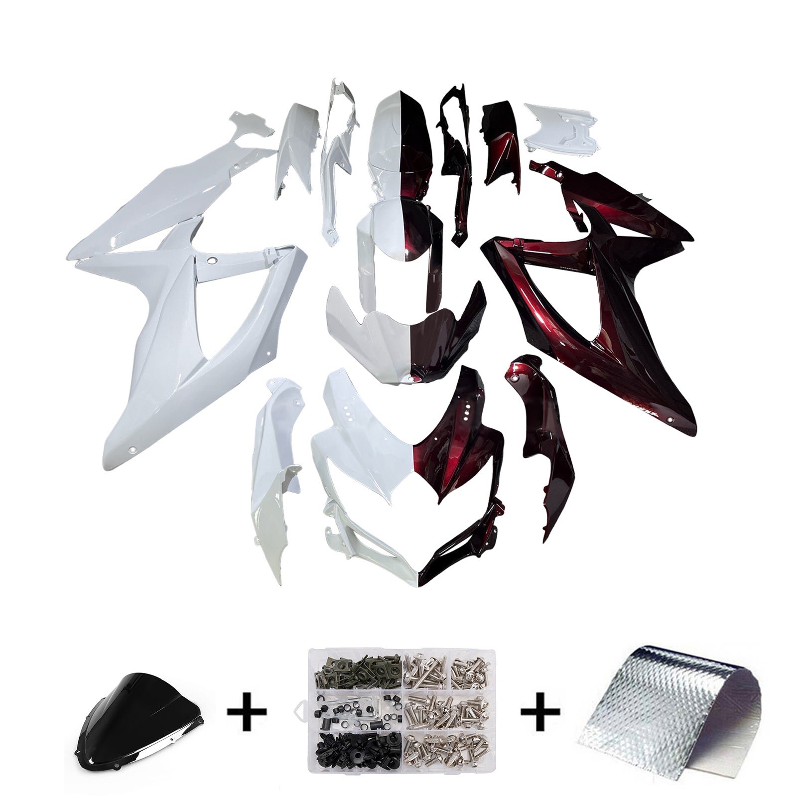 Injection Fairing Kit Bodywork Plastic ABS For Suzuki GSXR 600/750 2008-2010 K8