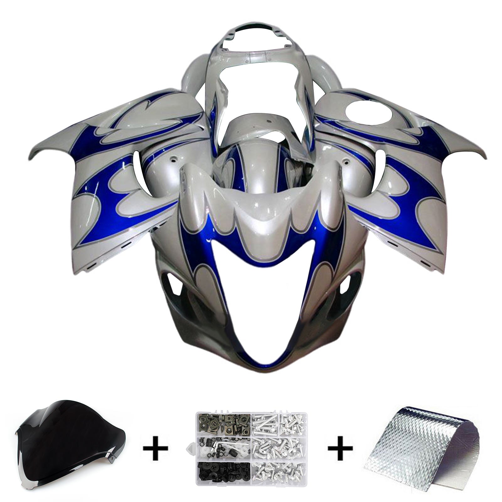 Amotopart Suzuki Hayabusa GSX1300R 2008-2020 Fairing Kit Bodywork Plastic ABS