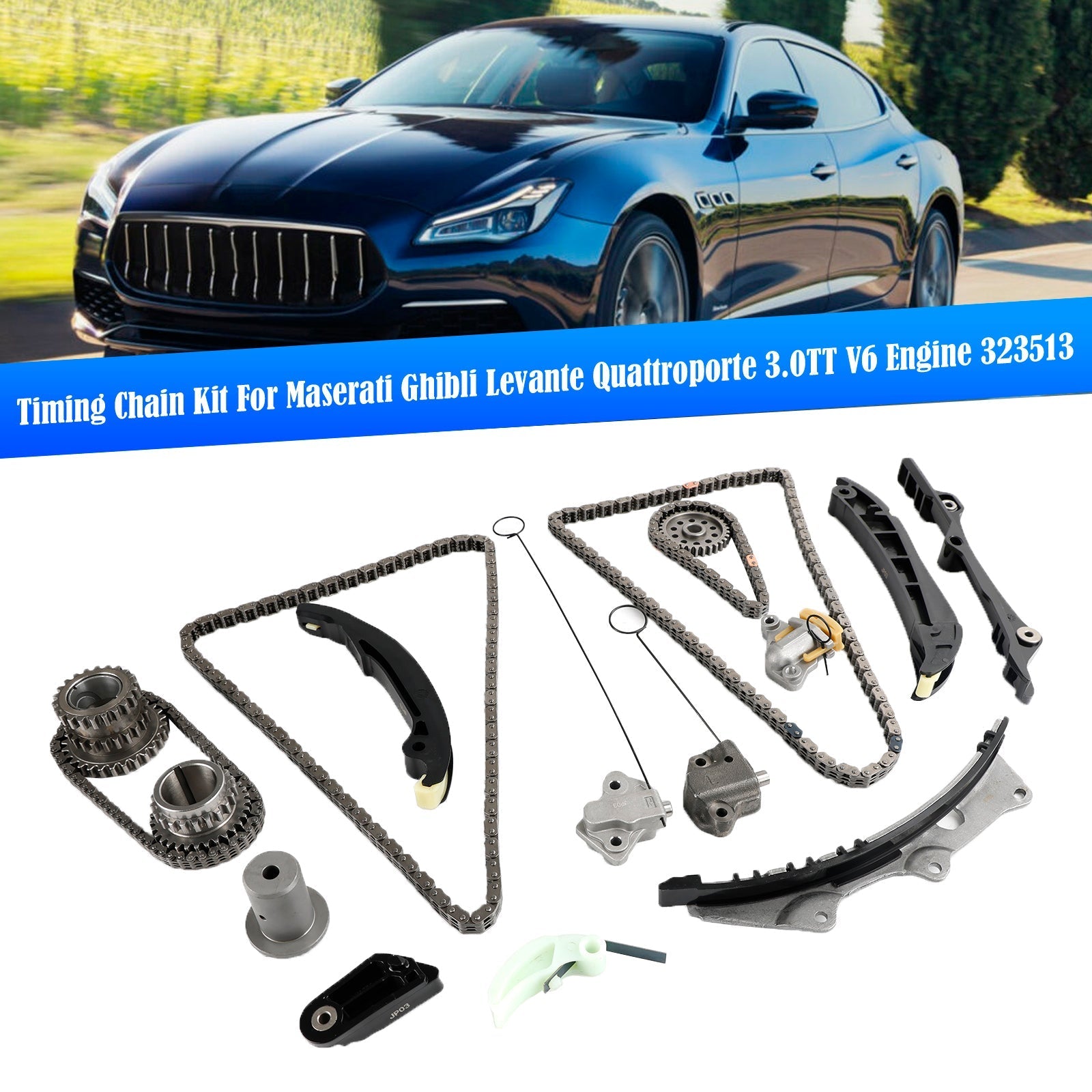 2014-2016 Maserati Ghibli Timing Chain Kit 323513 299481 323476