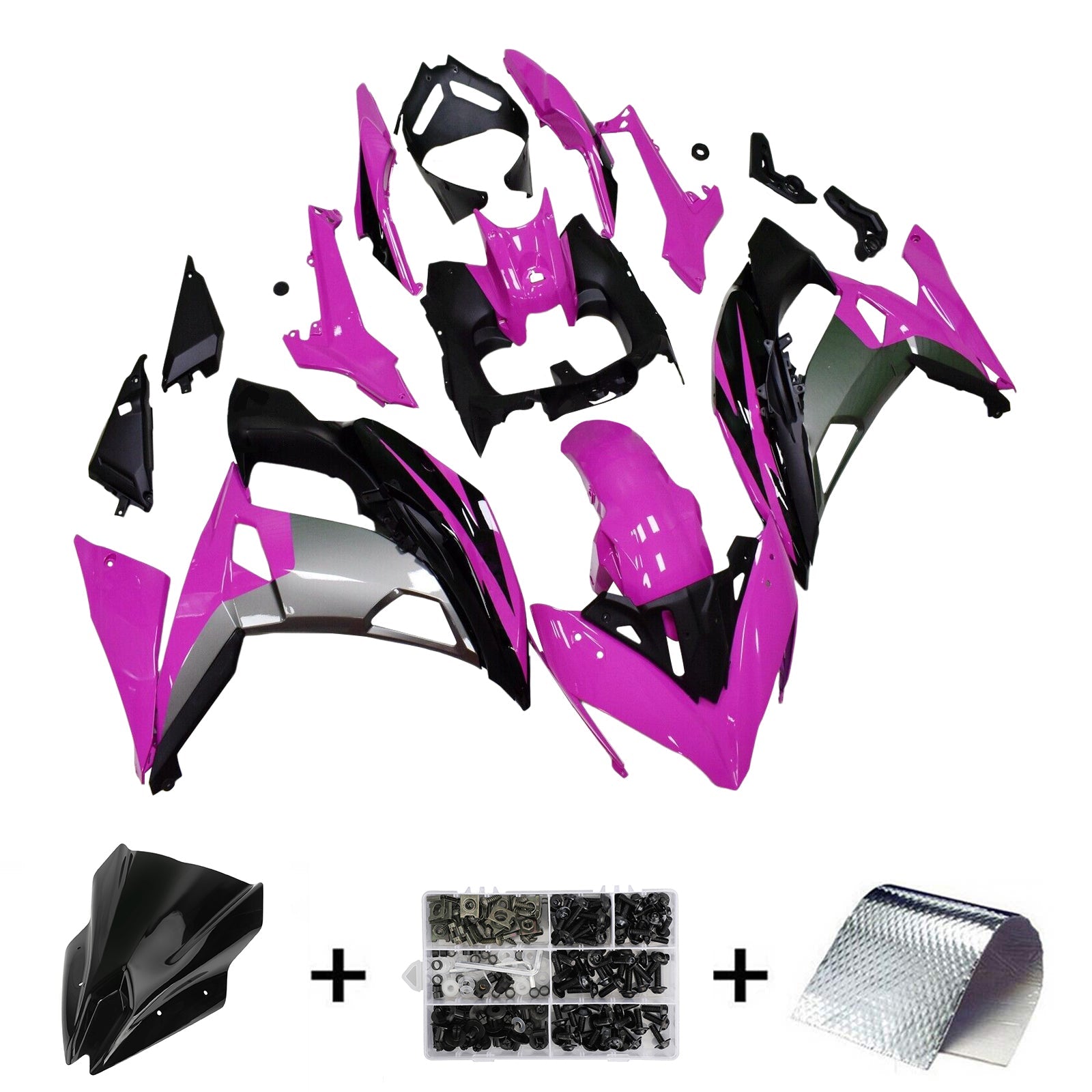 Kawasaki ER6F/Ninja650R 2017-2019 Fairing Kit Bodywork Plastic ABS