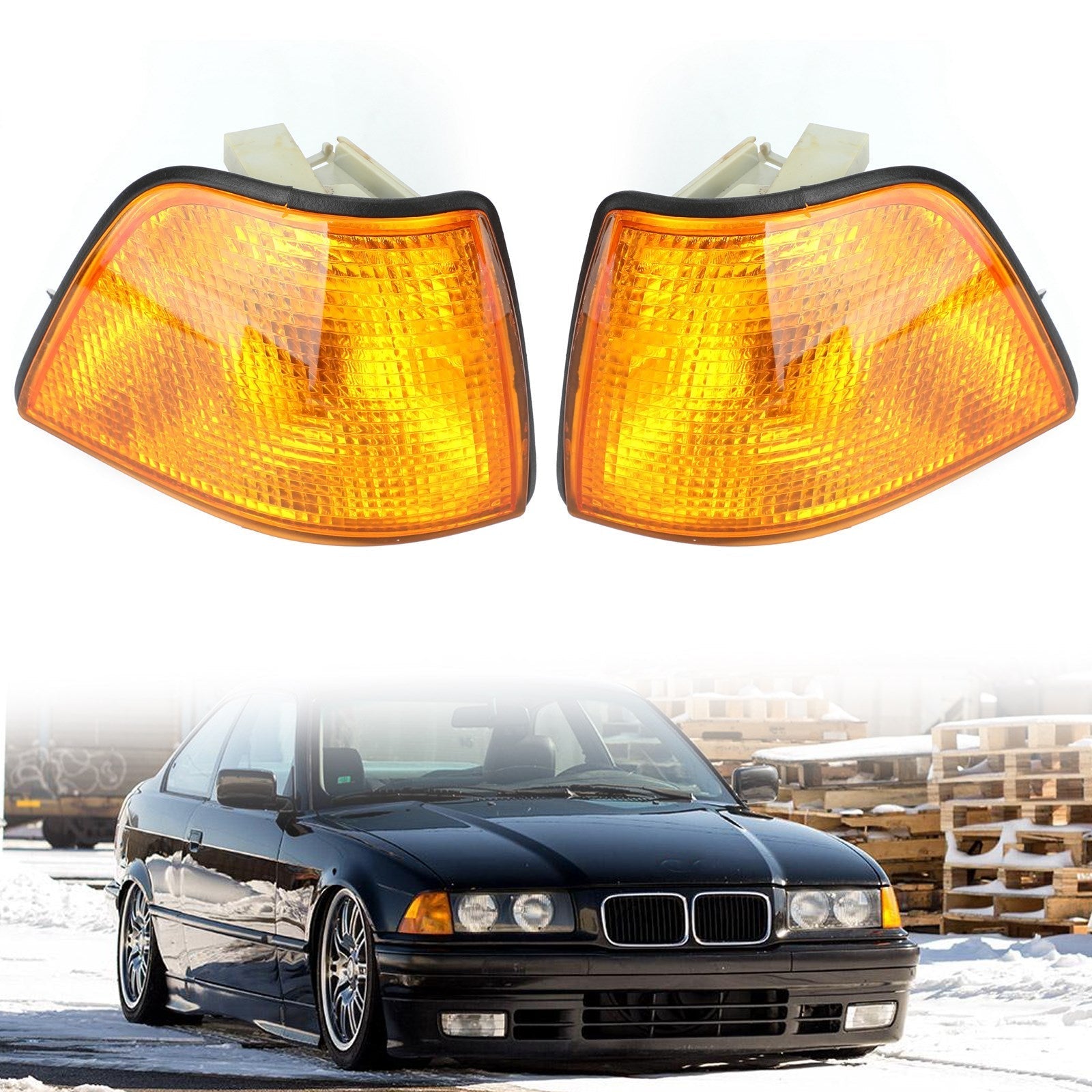 1992-1998 BMW E36 Serie 3 4Dr Sedan/Hatchback Euro Luces de esquina ámbar