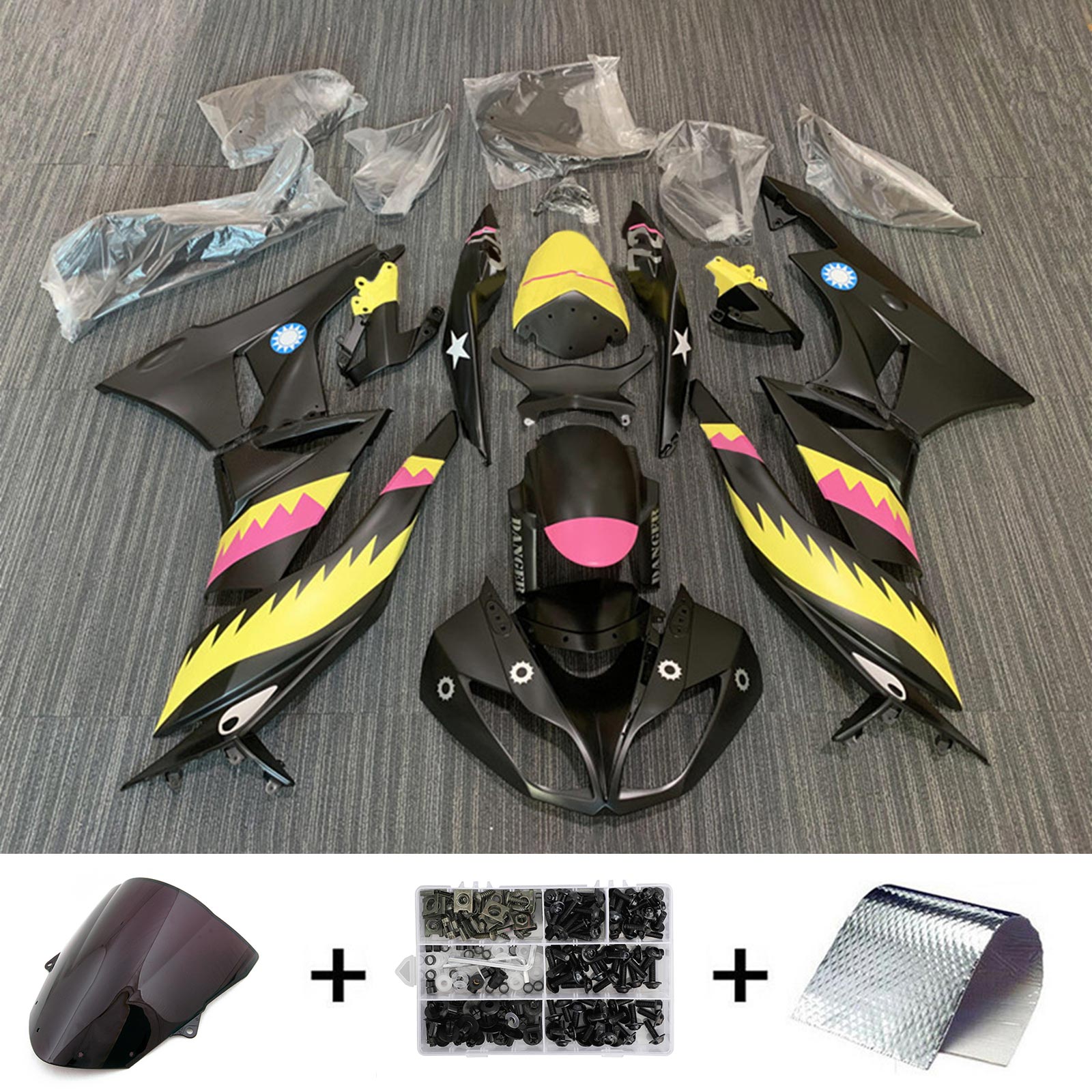 Kawasaki ZX6R 636 2009-2012 Kit Carenado Carrocería Plástico ABS