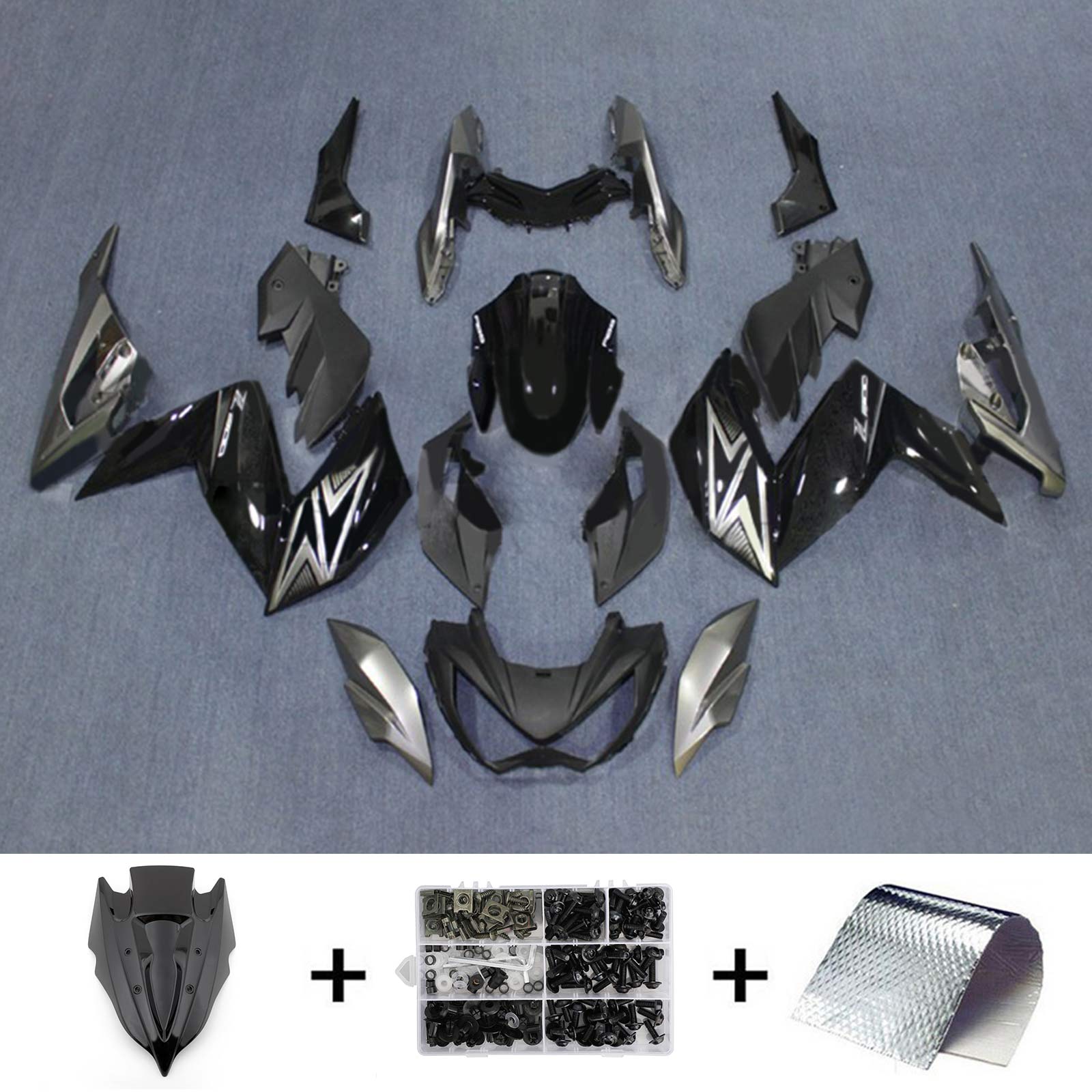 Kawasaki Z250 Z300 2015-2016 Kit Carenado Carrocería Plástico ABS