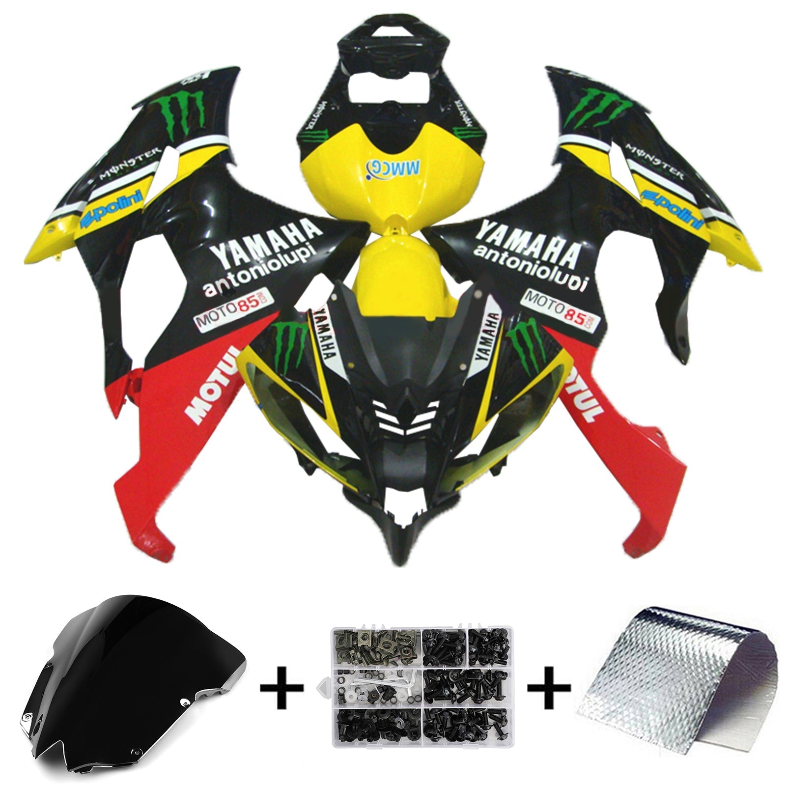 Yamaha YZF 600 R6 2008-2016 Kit Carenado Carrocería Plástico ABS