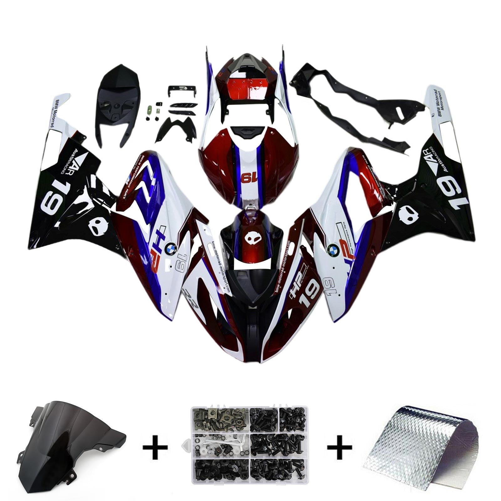 Amotopart BMW S1000RR 2015-2016 Fairing Kit Bodywork Plastic ABS