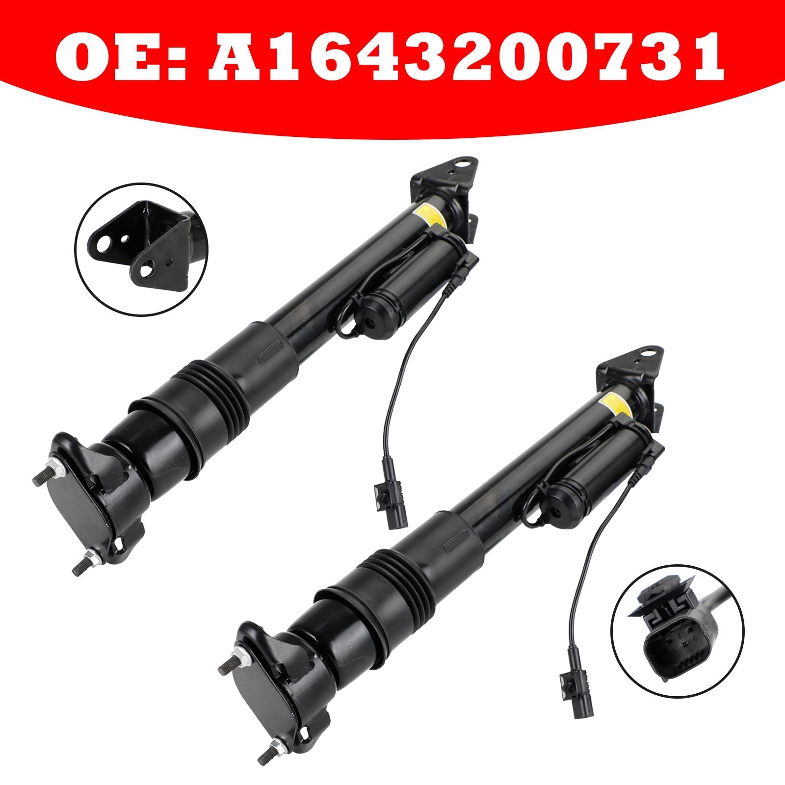 2007-2009 Mercedes-Benz GL320 X164 Sport Utility Pair Struts Shock Absorber Rear A1643203031