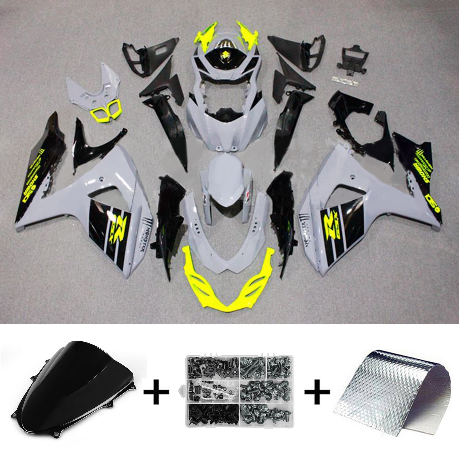 Amotopart Suzuki GSXR1000 2009-2016 K9 Fairing Kit Bodywork Plastic ABS