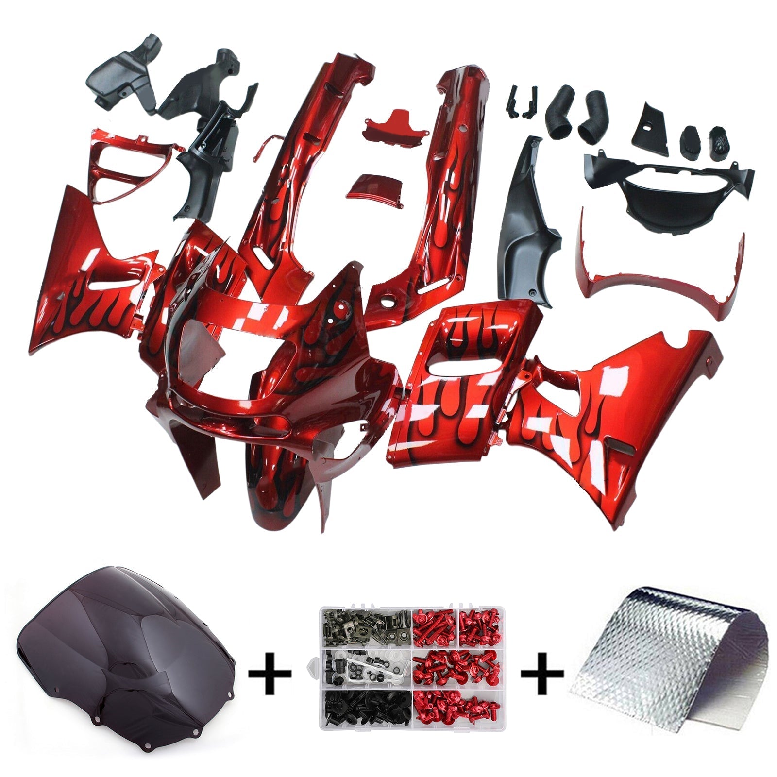 Kawasaki ZZR400 1993-2007 ZZR600 1998-2003 Fairing Kit Bodywork Plastic ABS