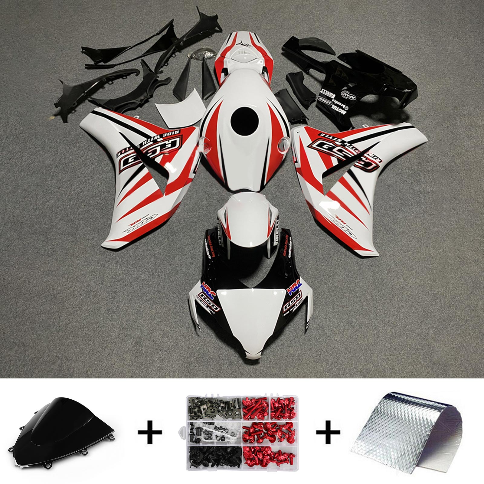 Honda CBR1000RR 2008-2011 Kit Carenado Carrocería Plástico ABS