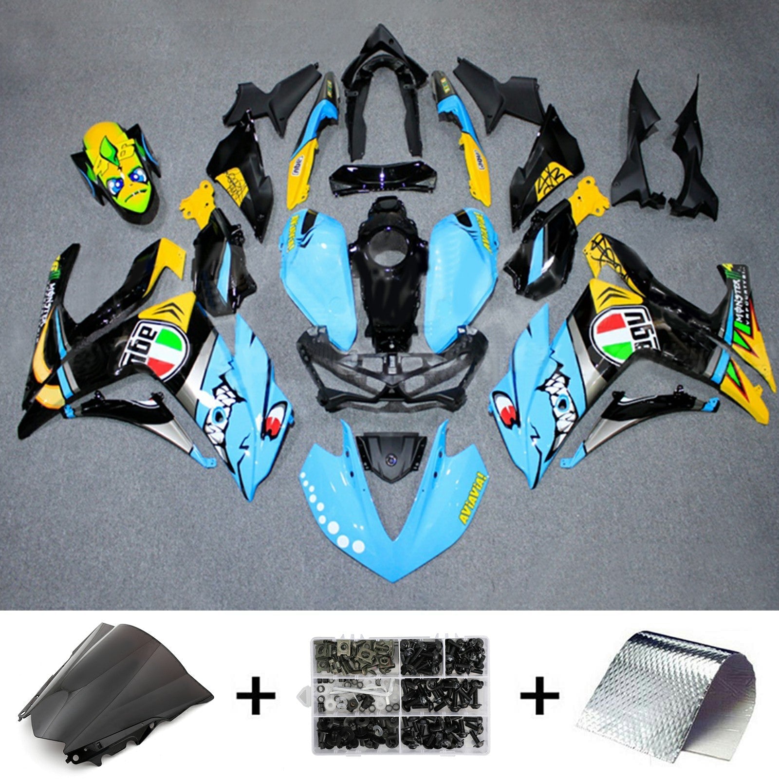 Yamaha YZF-R3 2014-2018 R25 2015-2017 Fairing Kit Bodywork ABS