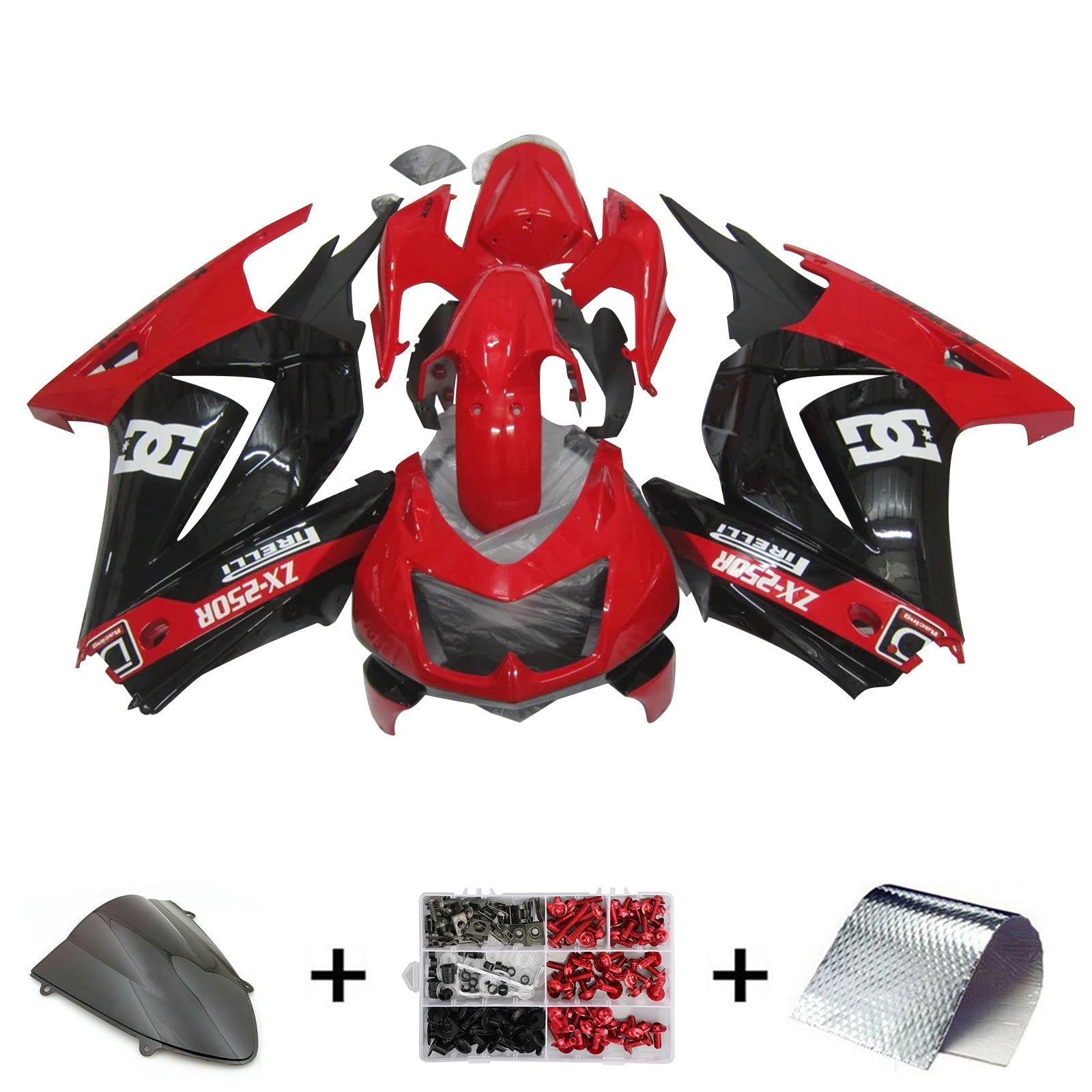 Kawasaki EX250 Ninja250R 2008-2012 Kit Carenado Carrocería Plástico ABS