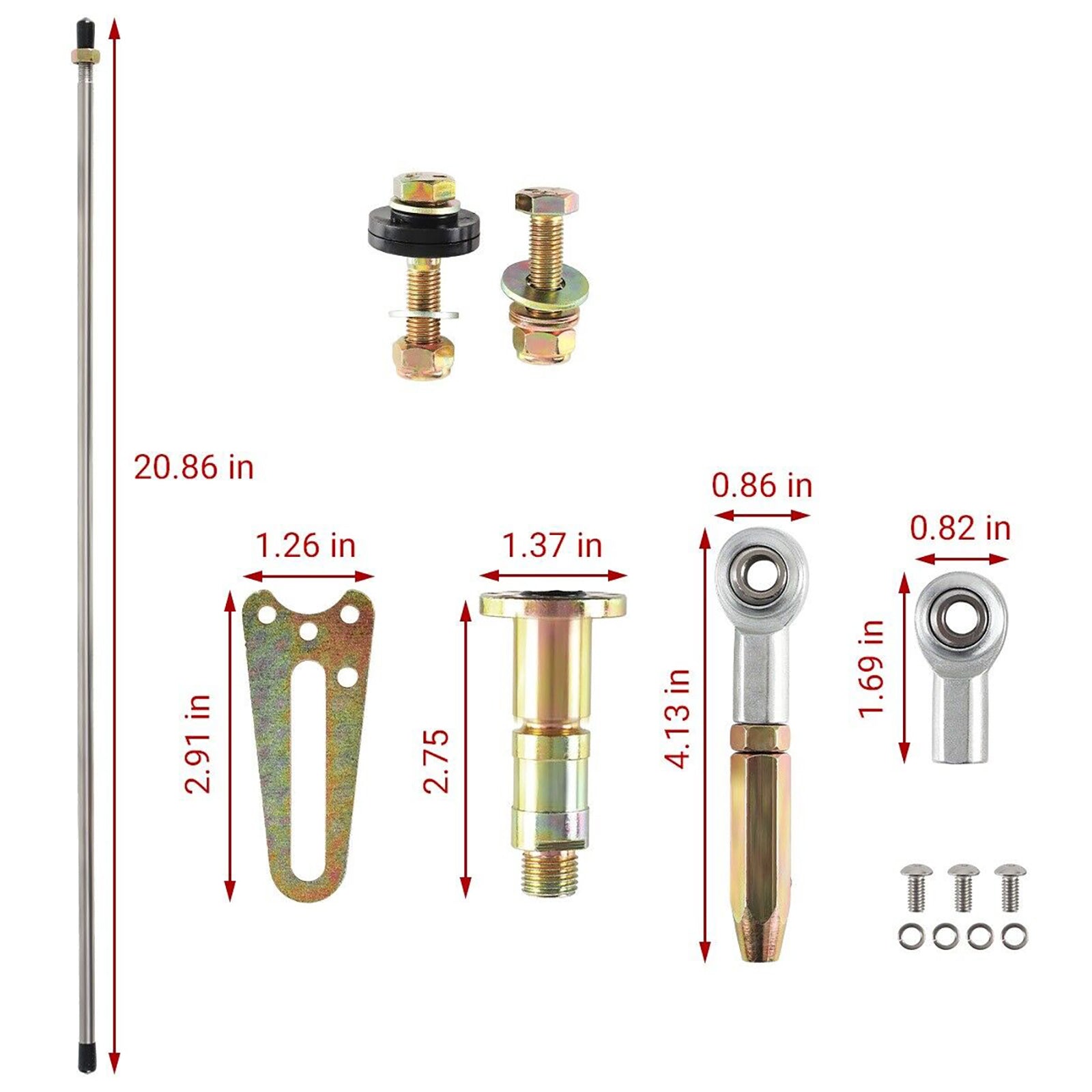 1980-1993 Ford Thunderbird Ford F-Series Mercury Cougar 21" Adjustable Column Shift Linkage Kit ACA-1807