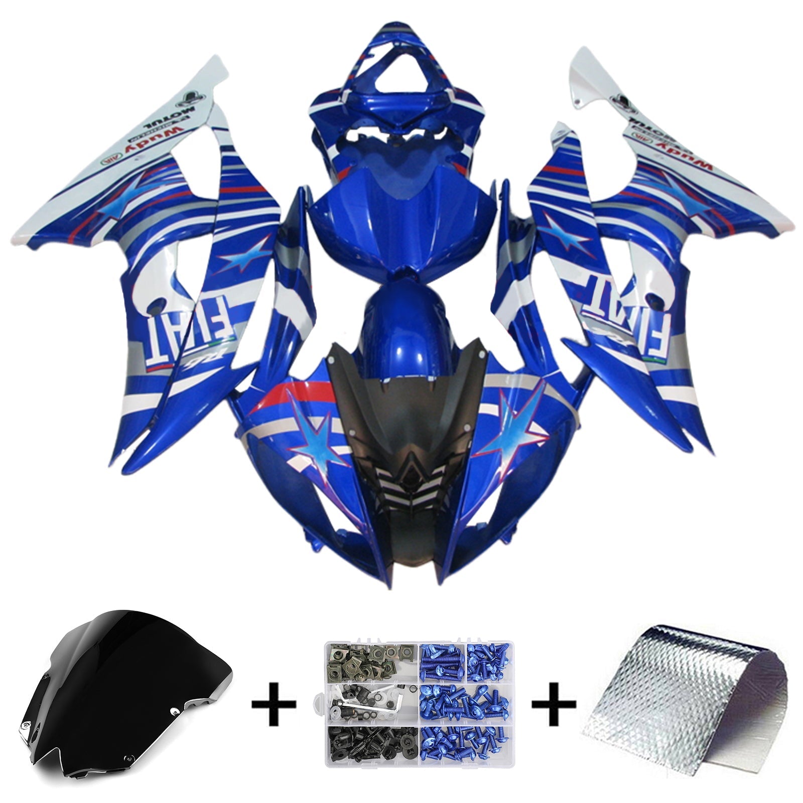 Yamaha YZF 600 R6 2008-2016 Kit Carenado Carrocería Plástico ABS