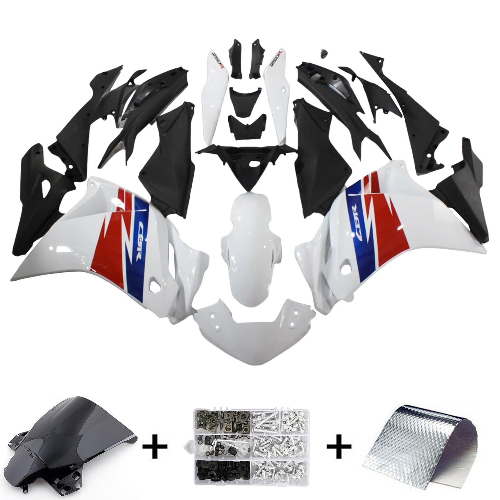 Amotopart Honda CBR250R 2011-2015 Fairing Kit Bodywork Plastic ABS