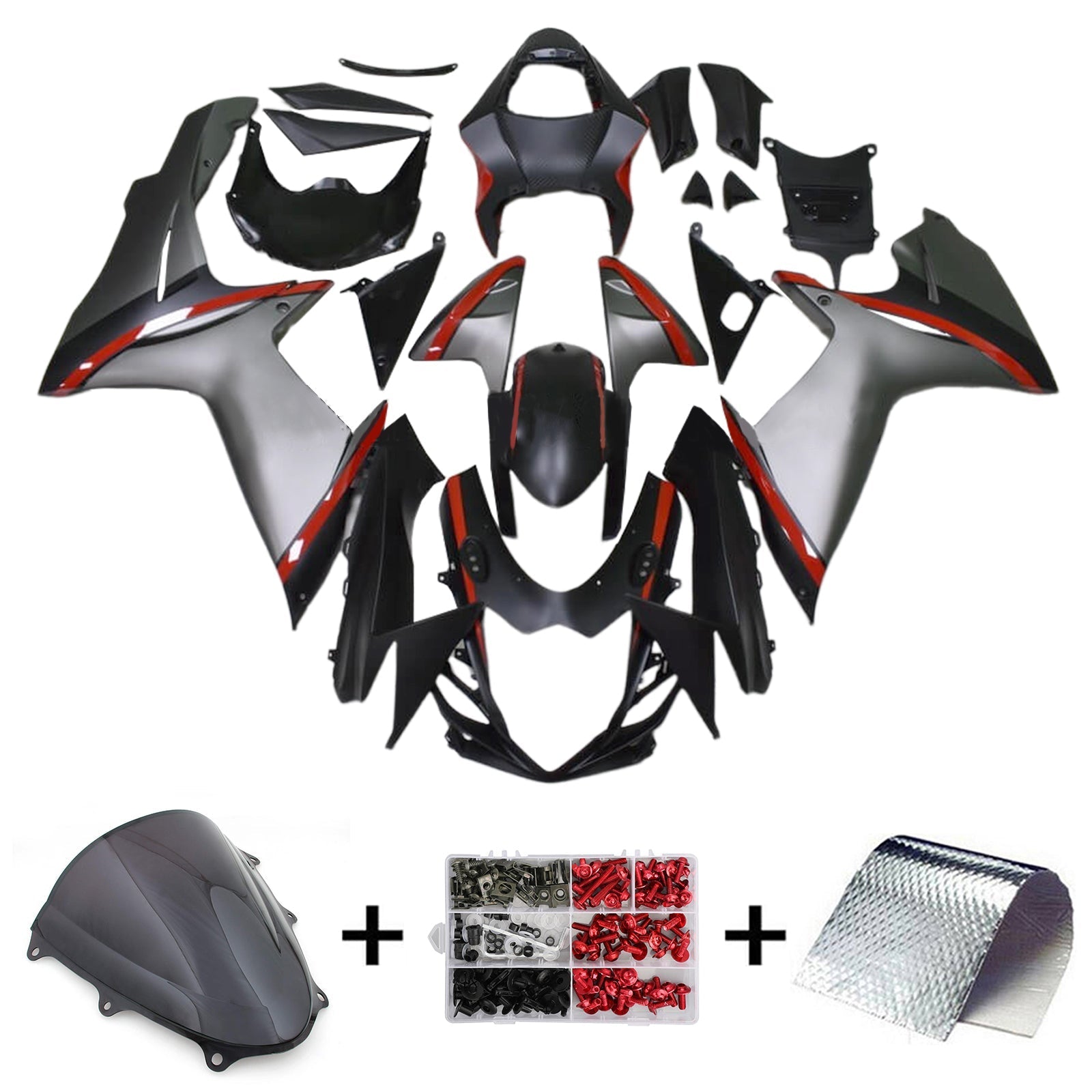 Amotopart Suzuki GSXR 600/750 2011-2024 K11 Fairing Kit Bodywork Plastic ABS