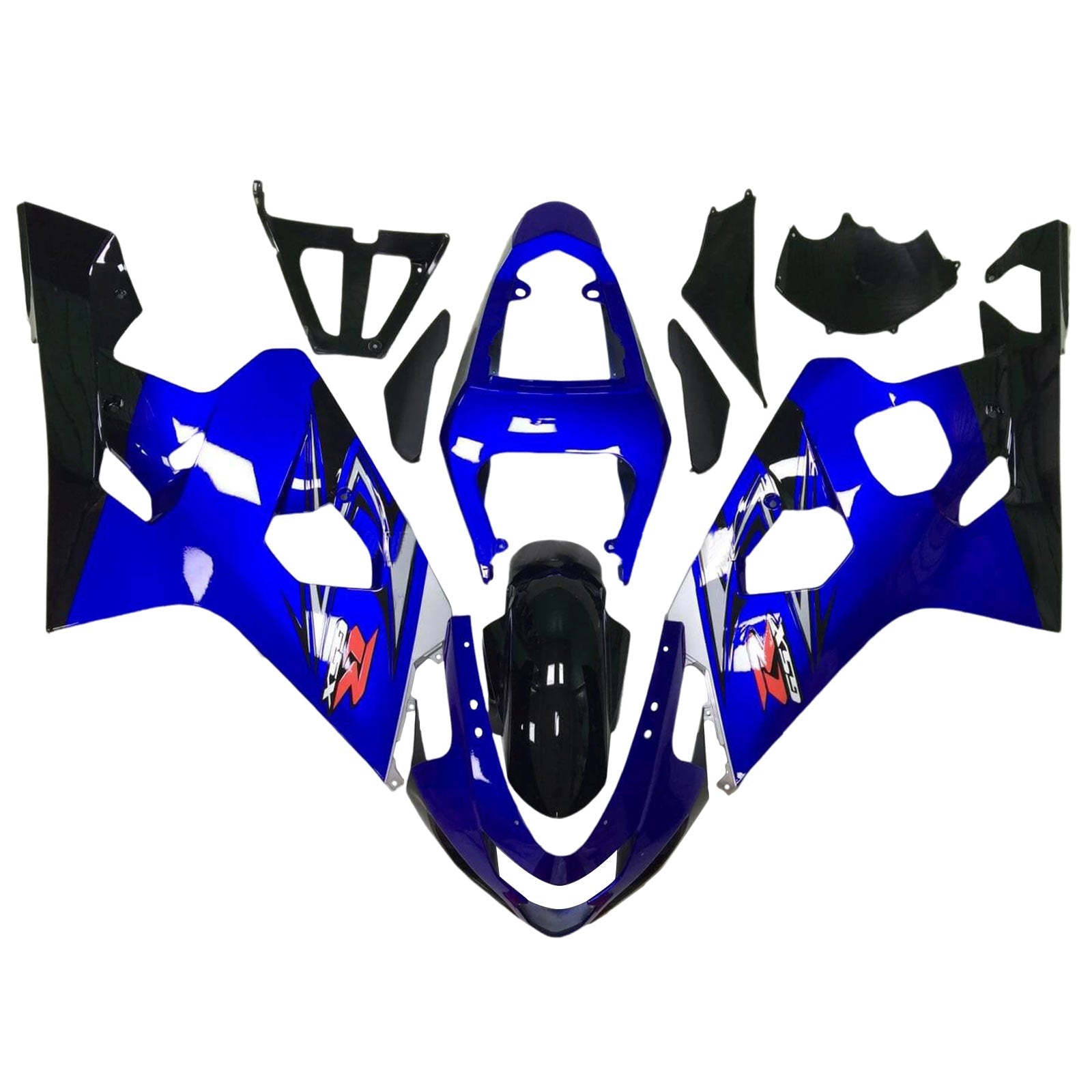 Amotopart Suzuki GSXR 600/750 2004-2005 K4 Fairing Kit Bodywork Plastic ABS