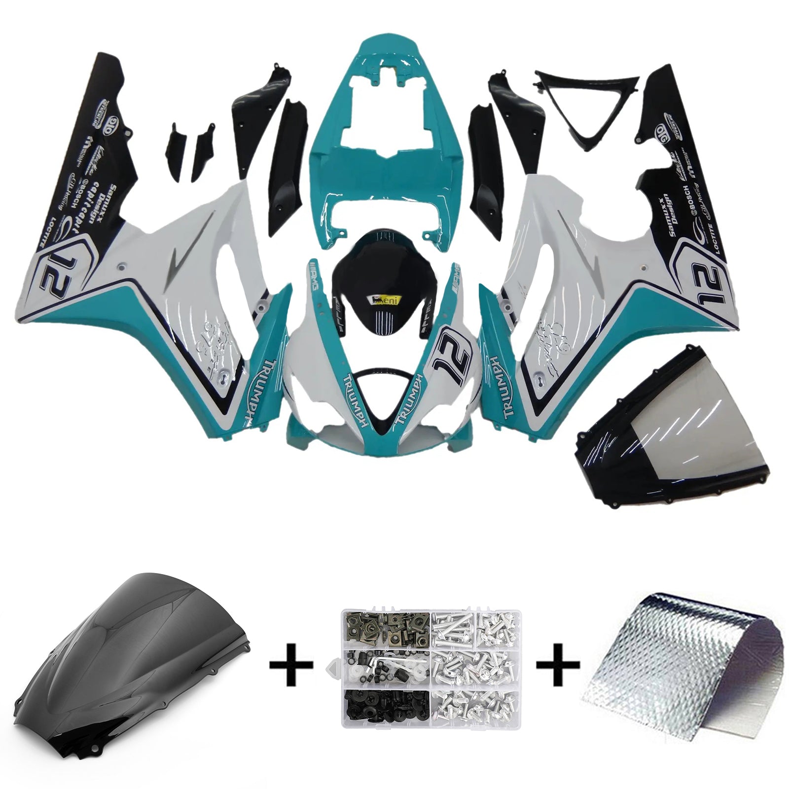 Triumph Daytona 675 2006-2008 Fairing Kit Bodywork Plastic ABS