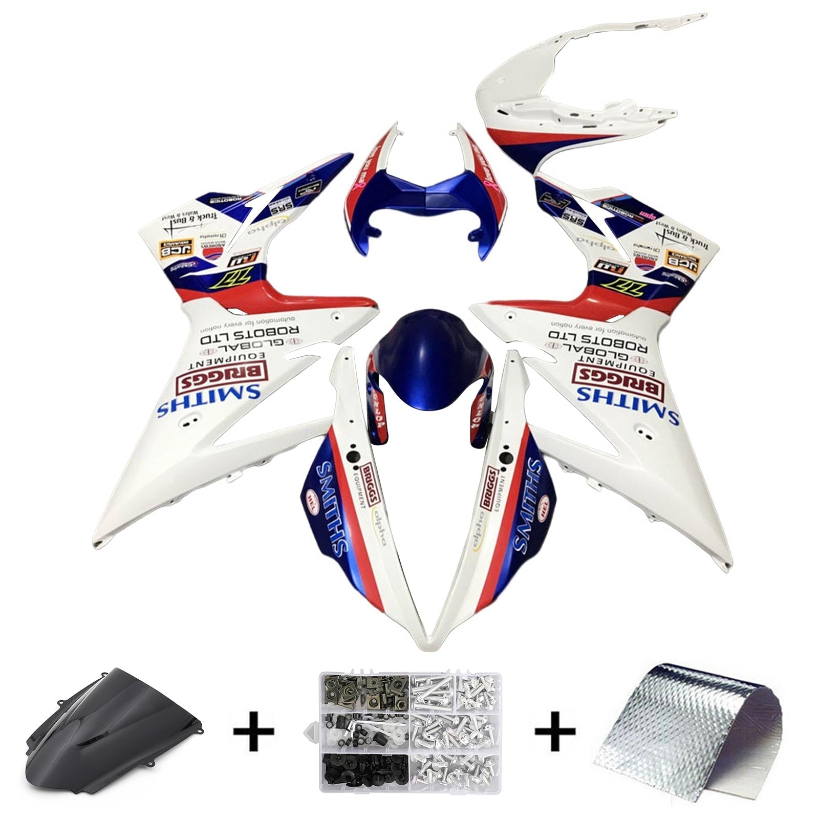 Amotopart Triumph Daytona 675 2013-2016 Fairing Kit Bodywork Plastic ABS