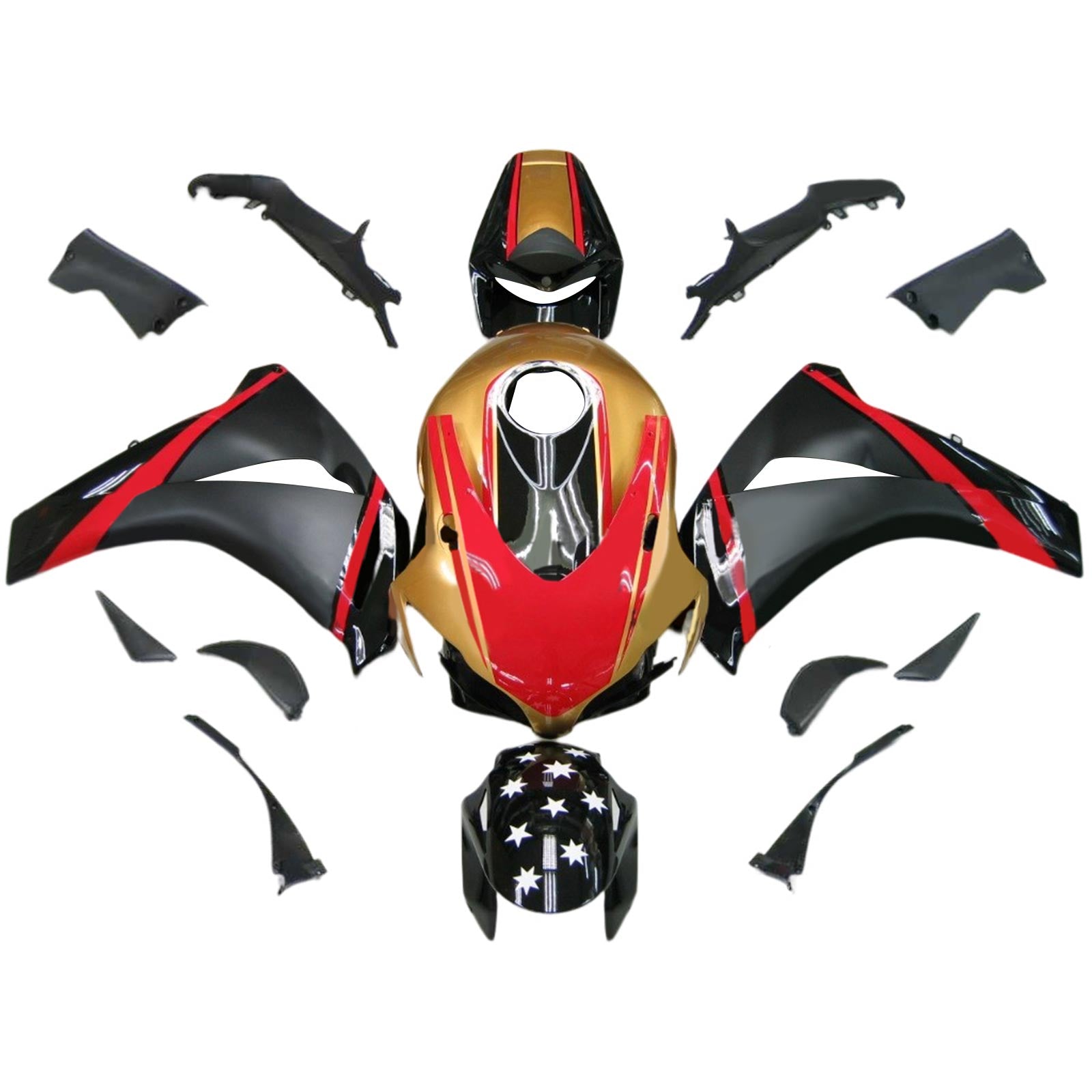 Honda CBR1000RR 2008-2011 Fairing Kit Bodywork Plastic ABS