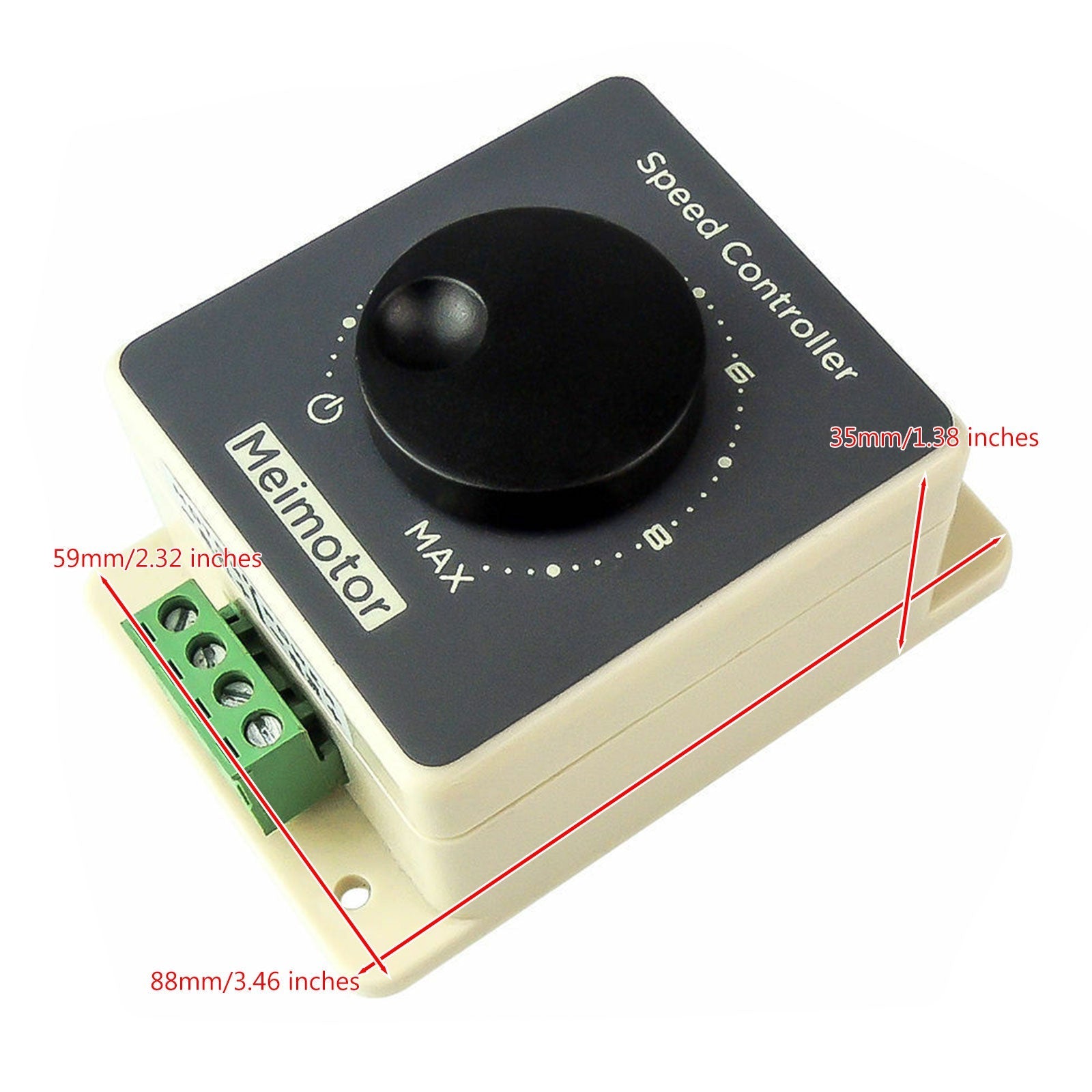 DC 10-60V 10-20A Pulse Width Modulator PWM Waterproof DC Motor Speed Controller