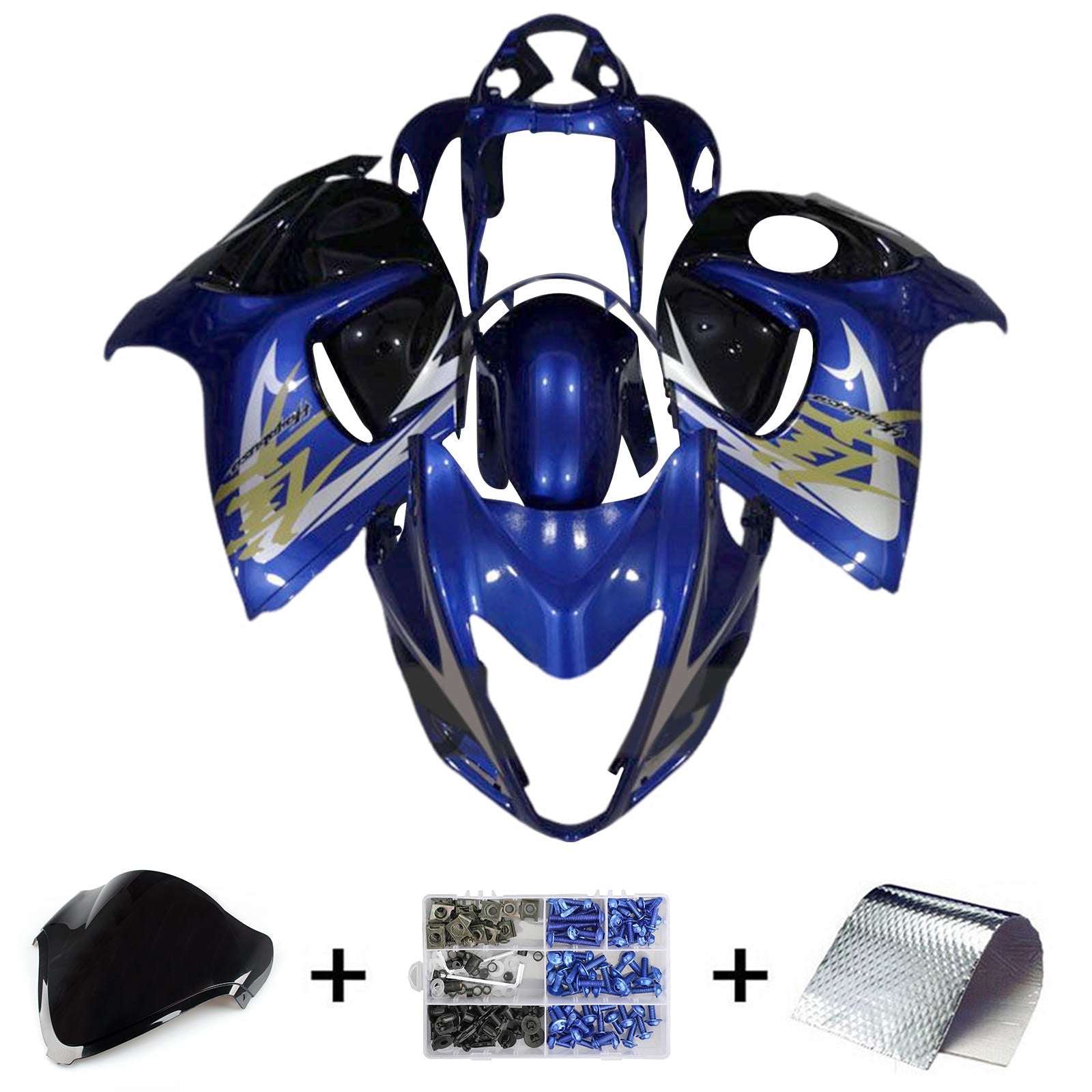 Amotopart Suzuki Hayabusa GSX1300R 2008-2020 Fairing Kit Bodywork Plastic ABS