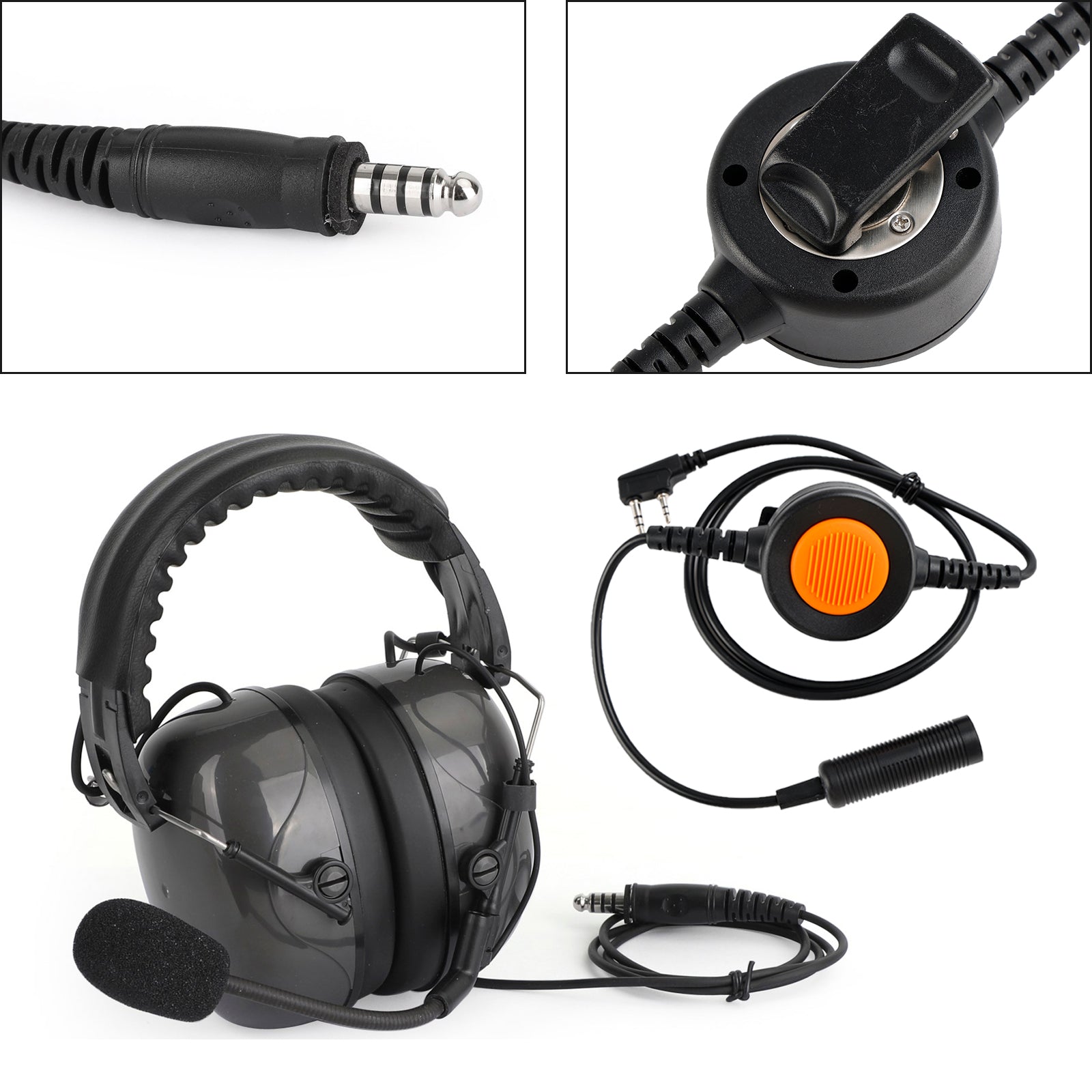 7.1-C5 Adjustable Noise Cancelling Headset For Kenwood TK-208 TK-220 TK-240