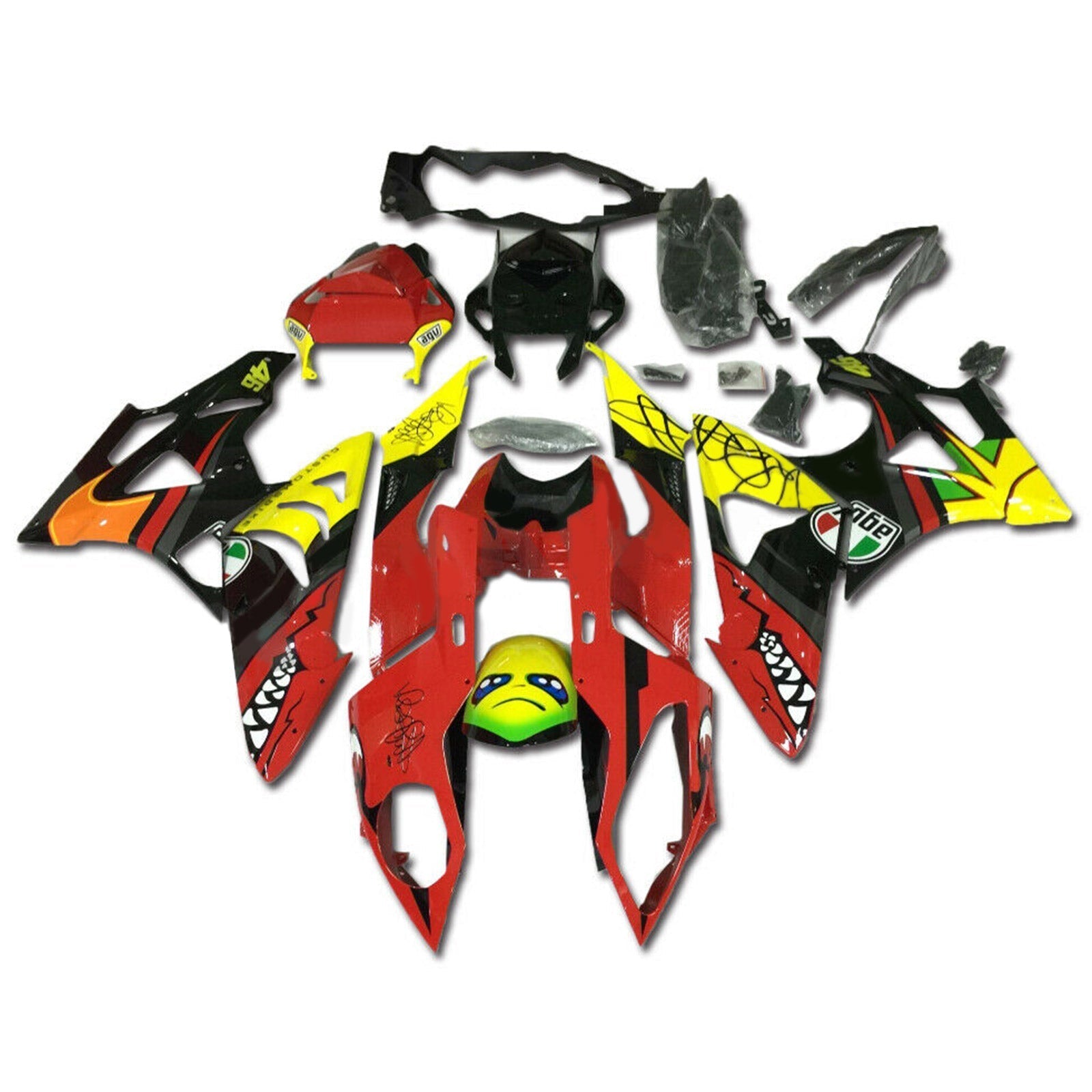 Injection Fairing Kit Bodywork Plastic ABS fit For BMW S1000RR 2009-2014 Generic