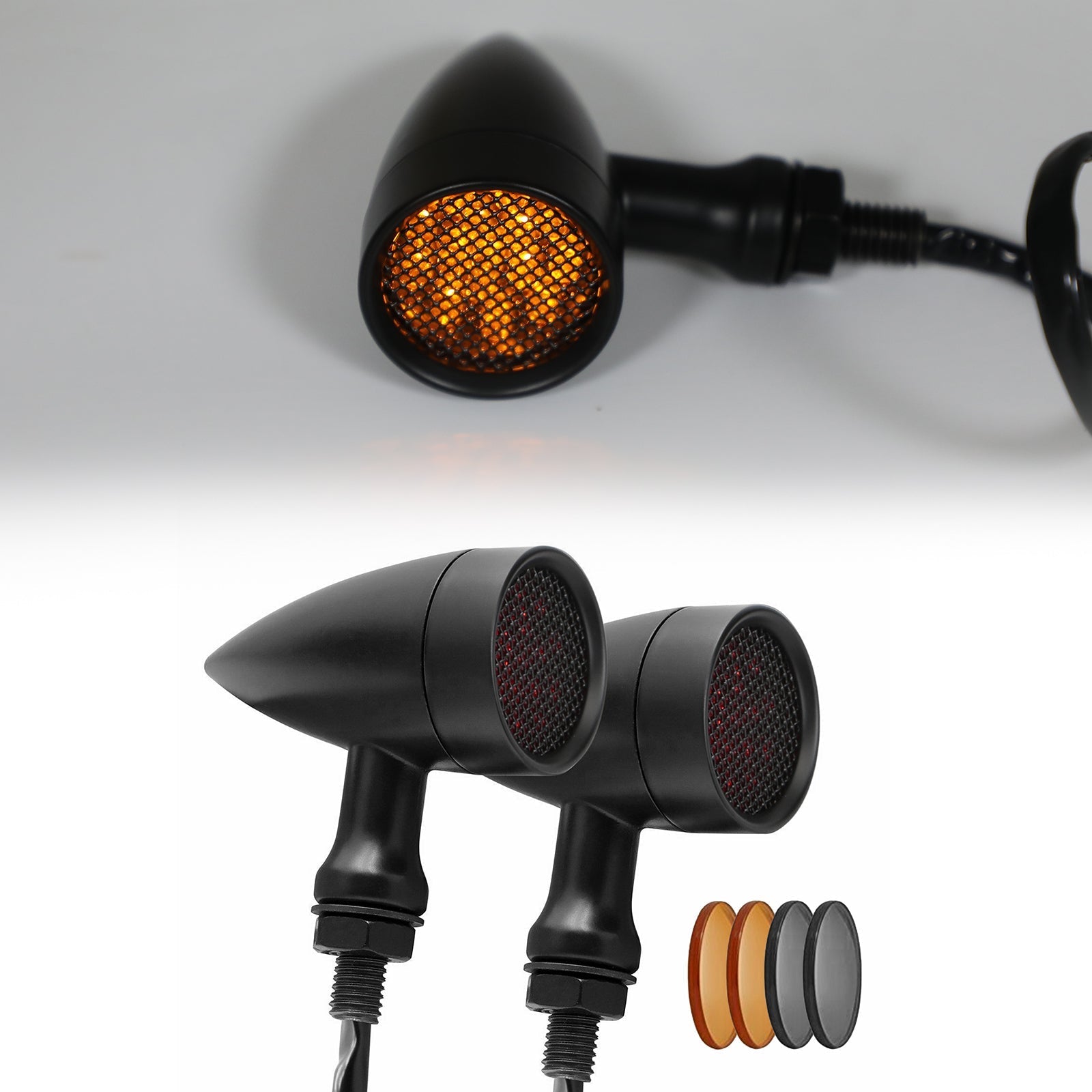 M10 Universal Motorcycle LED Turn Signal Light Indicators Blinker Lamp Generic