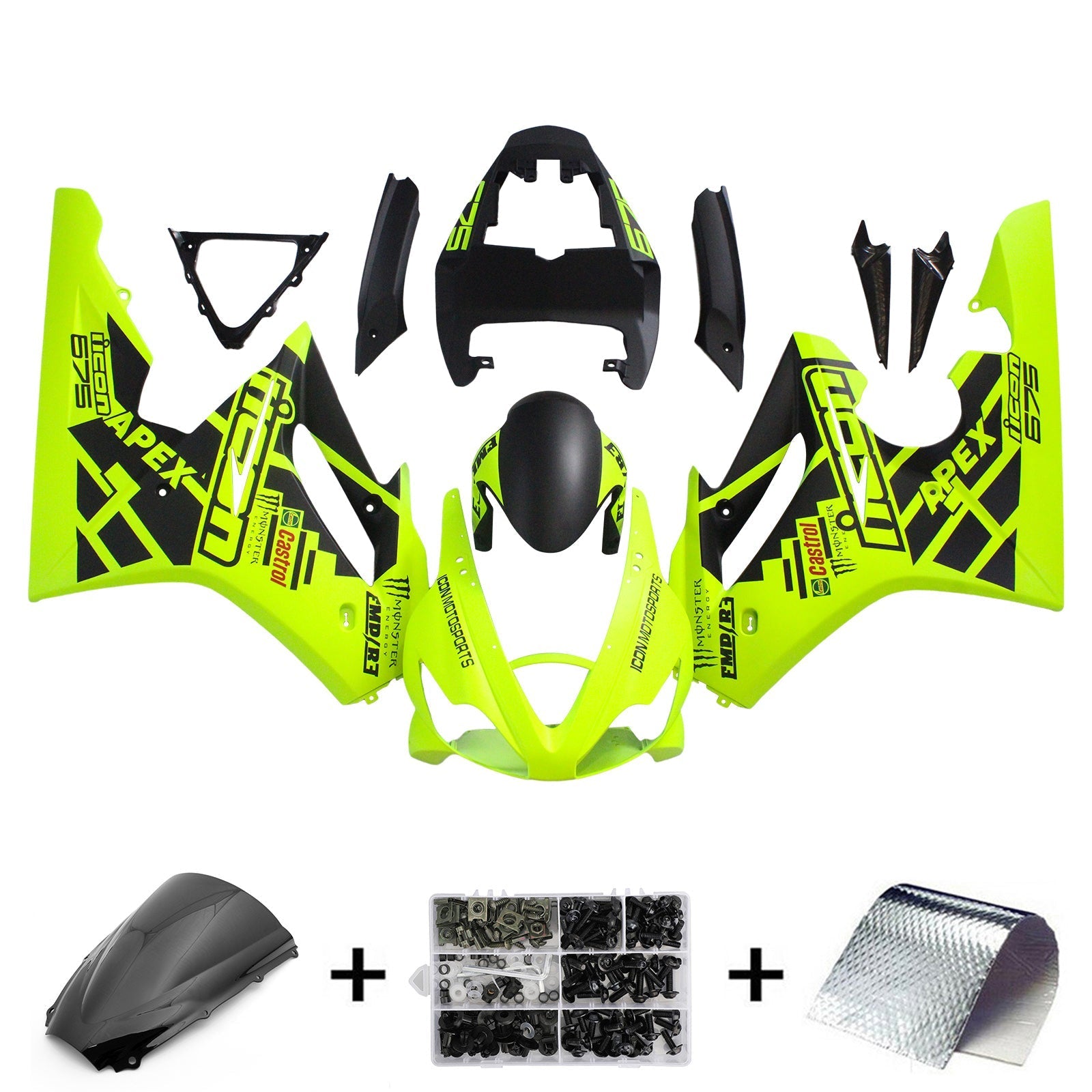 Triumph Daytona 675 2006-2008 Fairing Kit Bodywork Plastic ABS