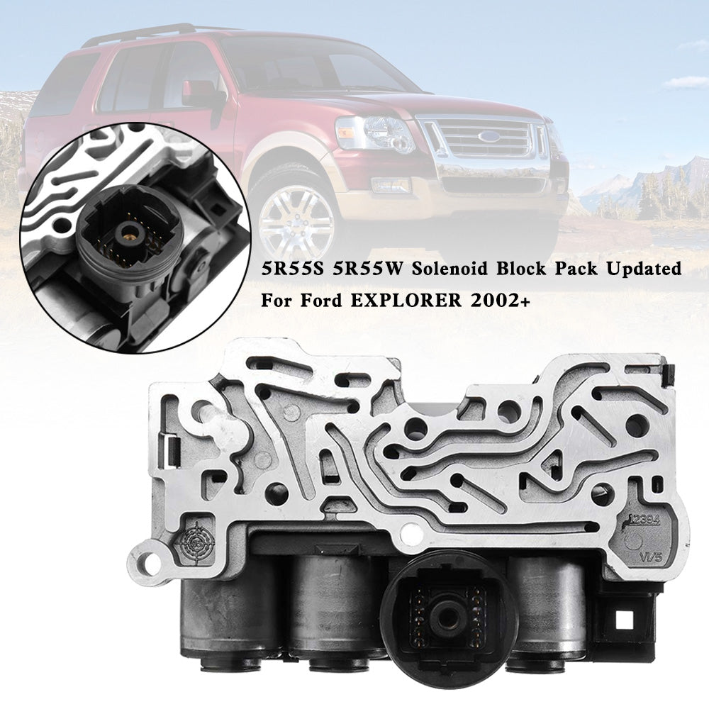 2003-2006 Aviator 4.6L / Lincoln LS 3.0L / 3.9L 5R55S 5R55W Solenoid Block Pack Updated