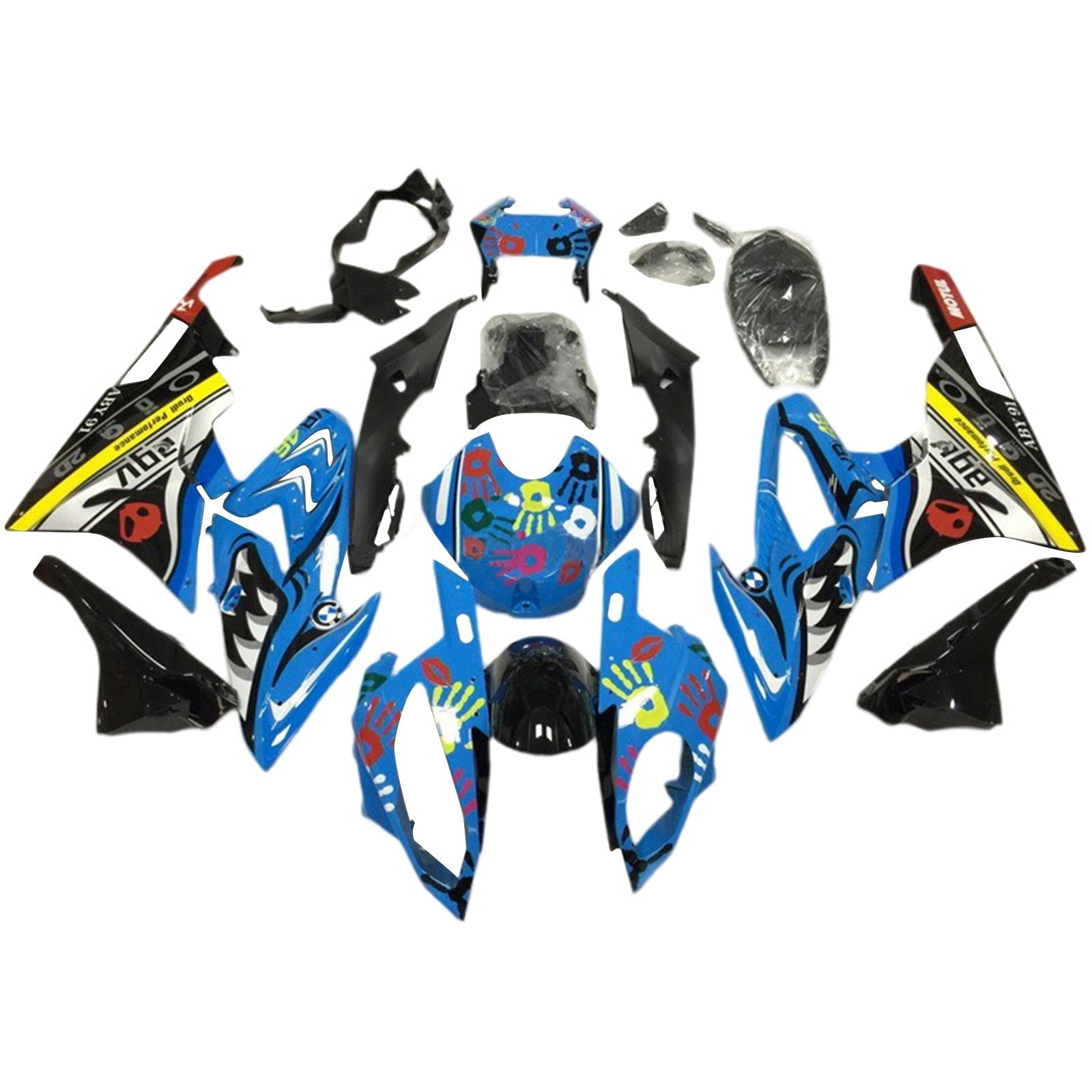 Amotopart BMW S1000RR 2015-2016 Fairing Kit Bodywork Plastic ABS