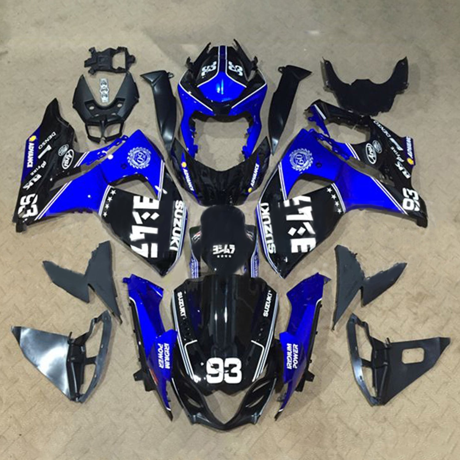 Amotopart Suzuki GSXR1000 2009-2016 K9 Fairing Kit Bodywork Plastic ABS