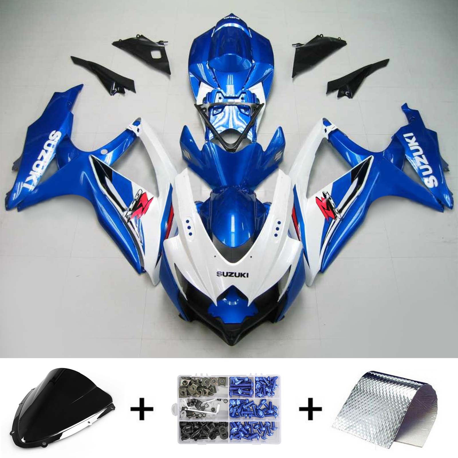 Suzuki GSXR 600/750 2008-2010 K8 Fairing Kit Bodywork Plastic ABS