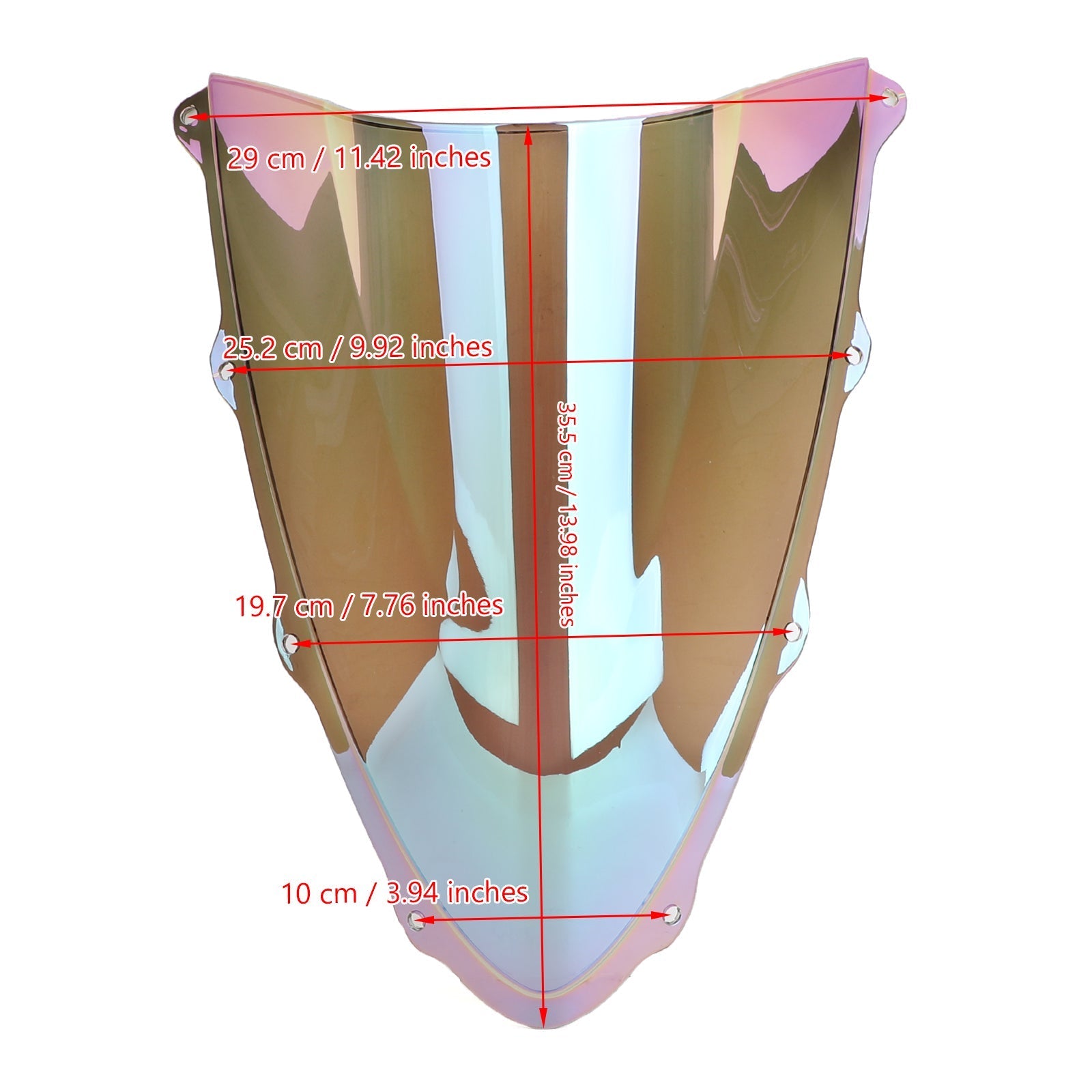 Parabrisas de motocicleta de plástico ABS, parabrisas para Ducati 1299 2015-2020 genérico